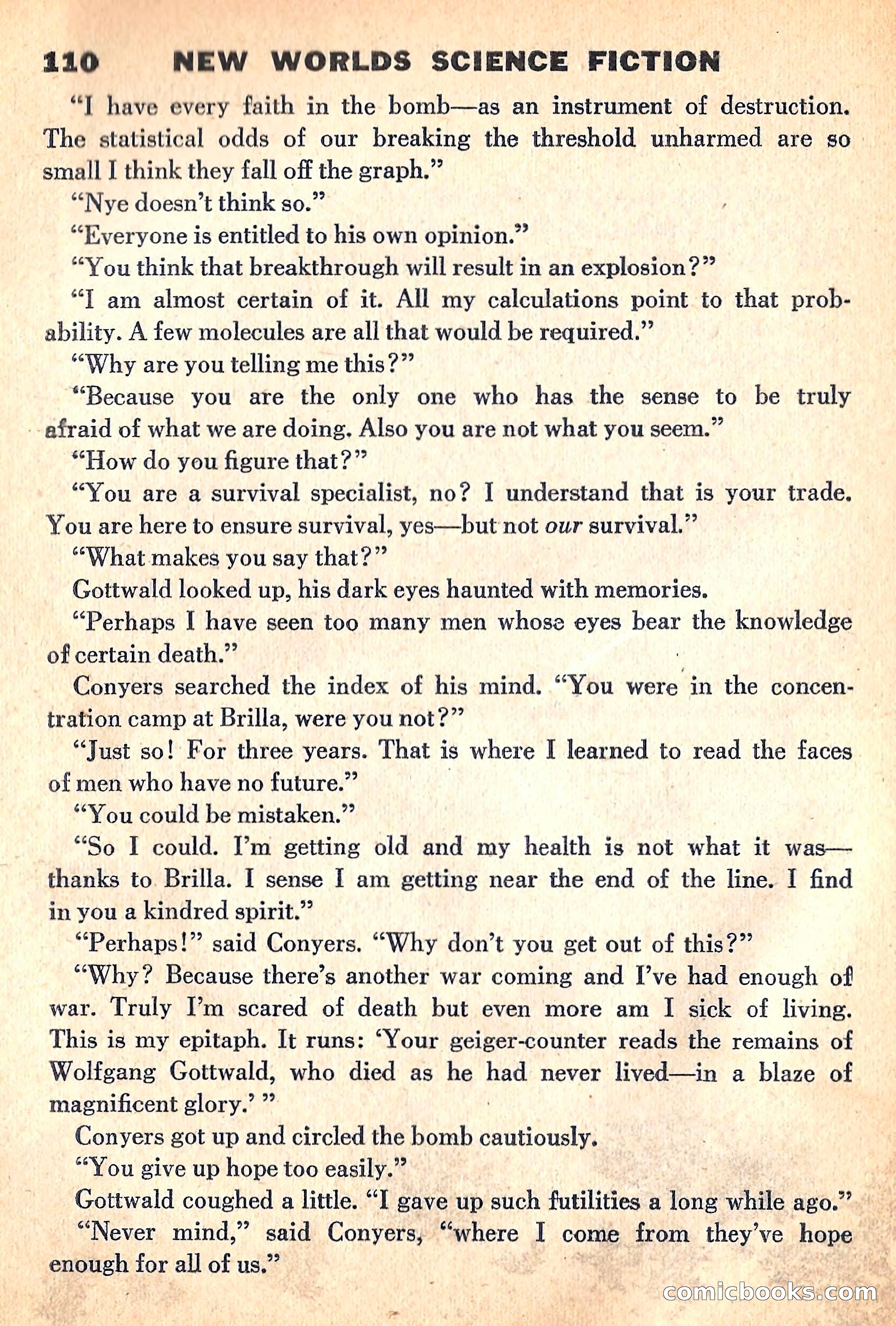 New Worlds Science Fiction, April 1960 — page 112 of 132