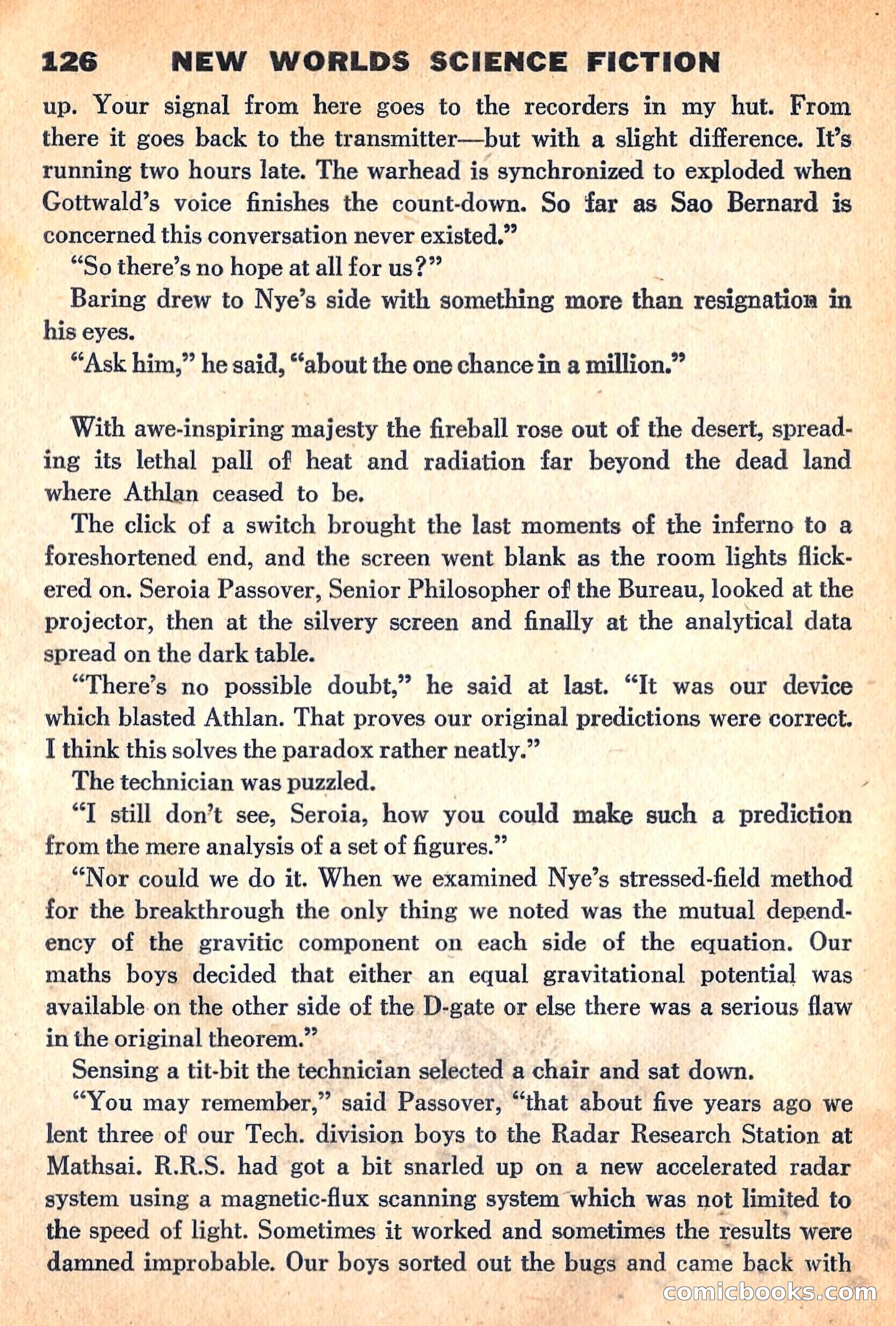 New Worlds Science Fiction, April 1960 — page 128 of 132