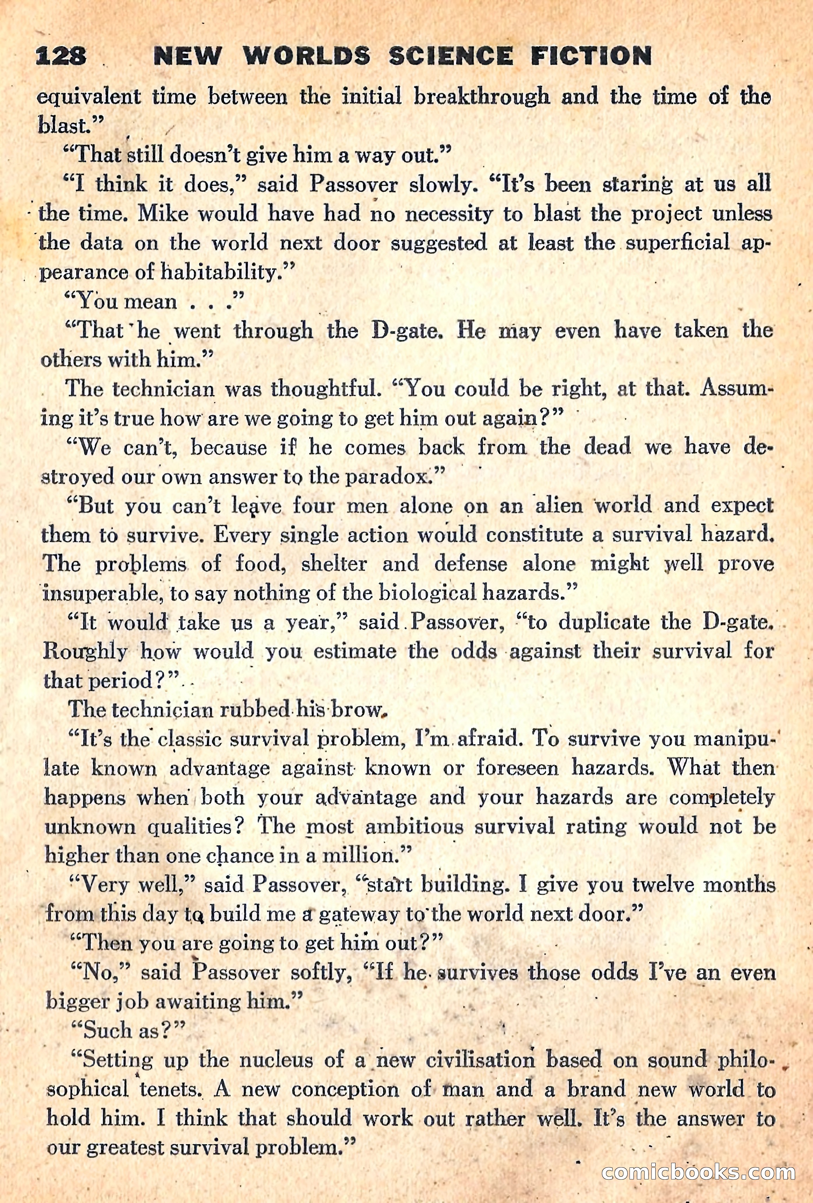 New Worlds Science Fiction, April 1960 — page 130 of 132