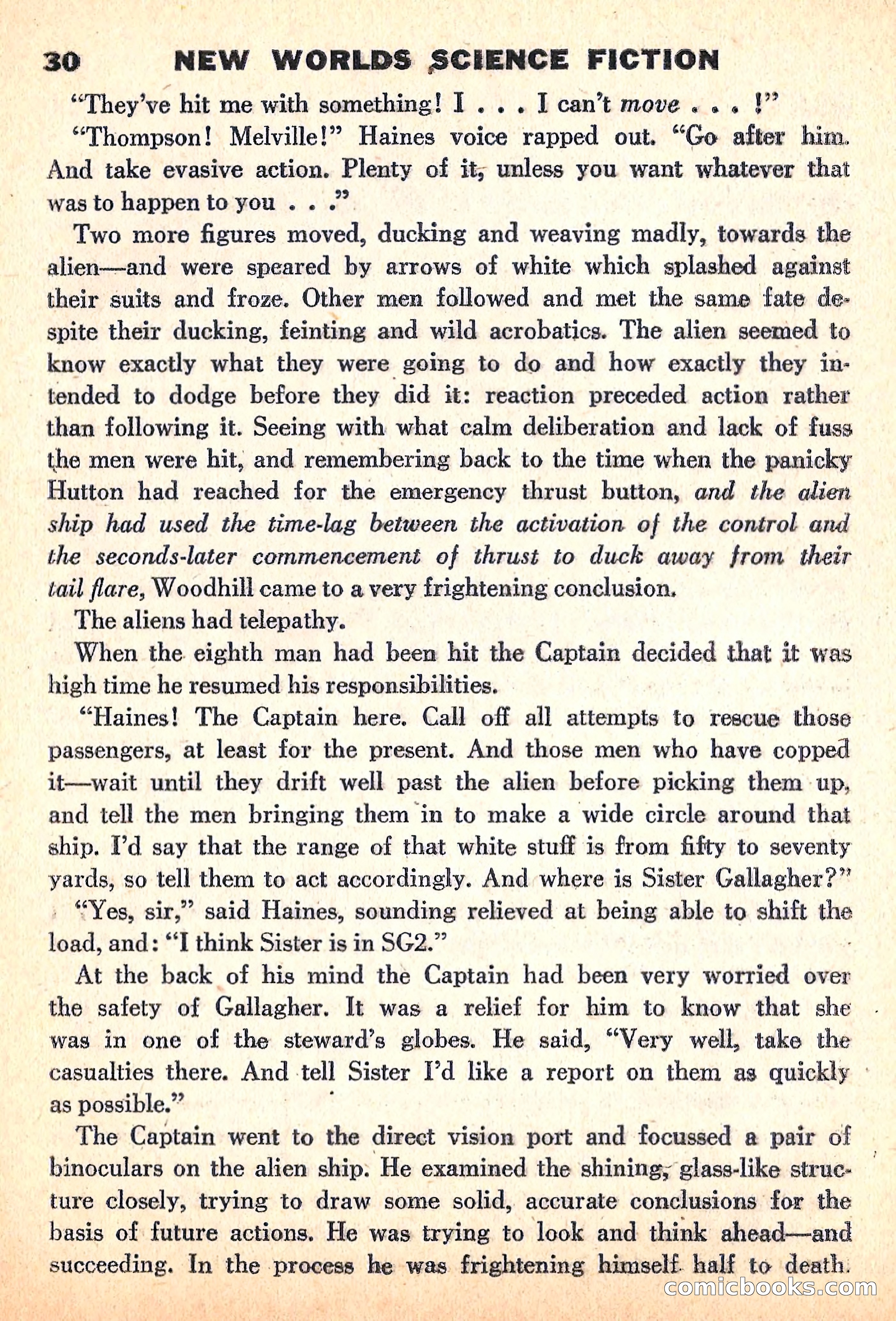 New Worlds Science Fiction, June 1960 — page 32 of 132