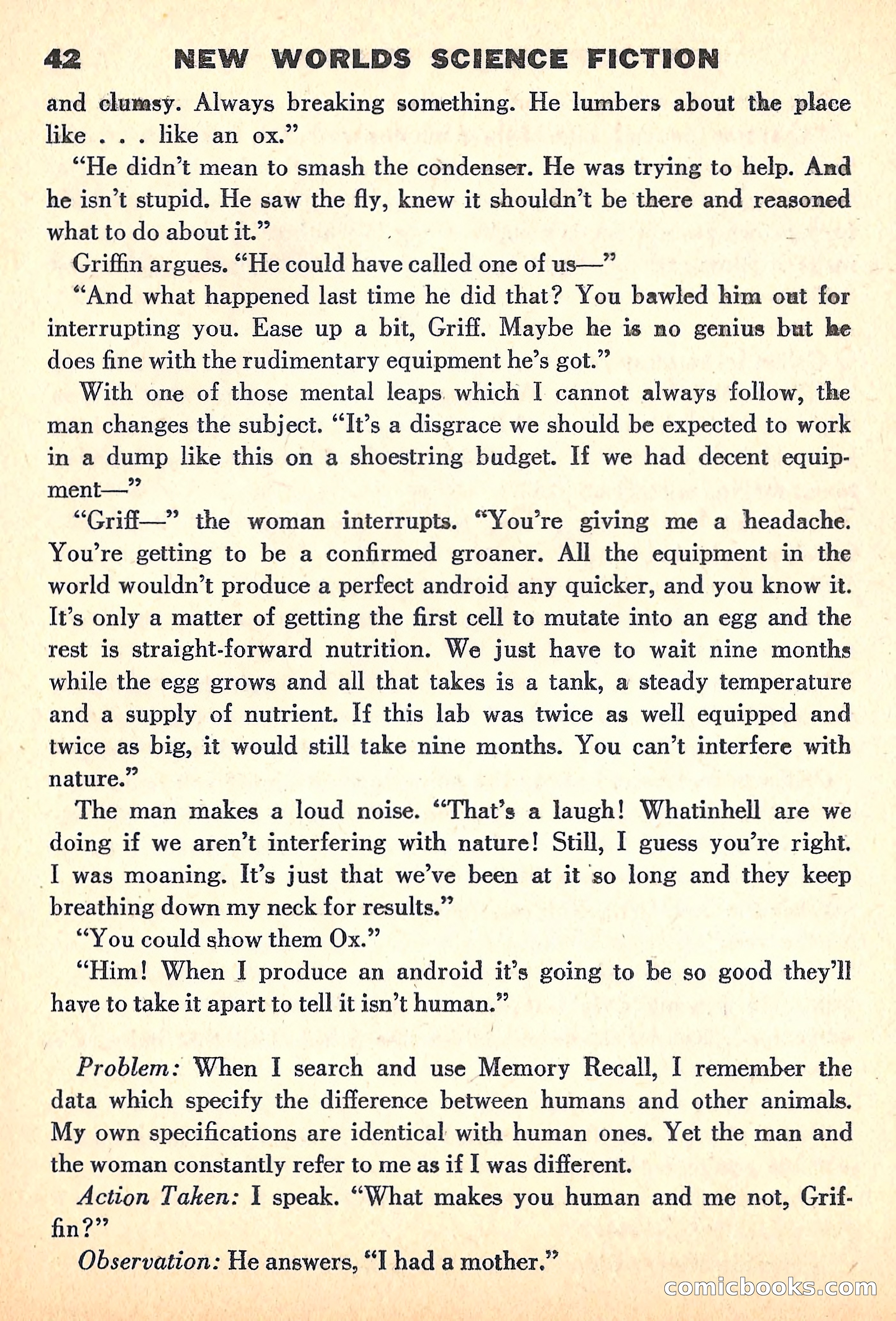 New Worlds Science Fiction, June 1960 — page 44 of 132