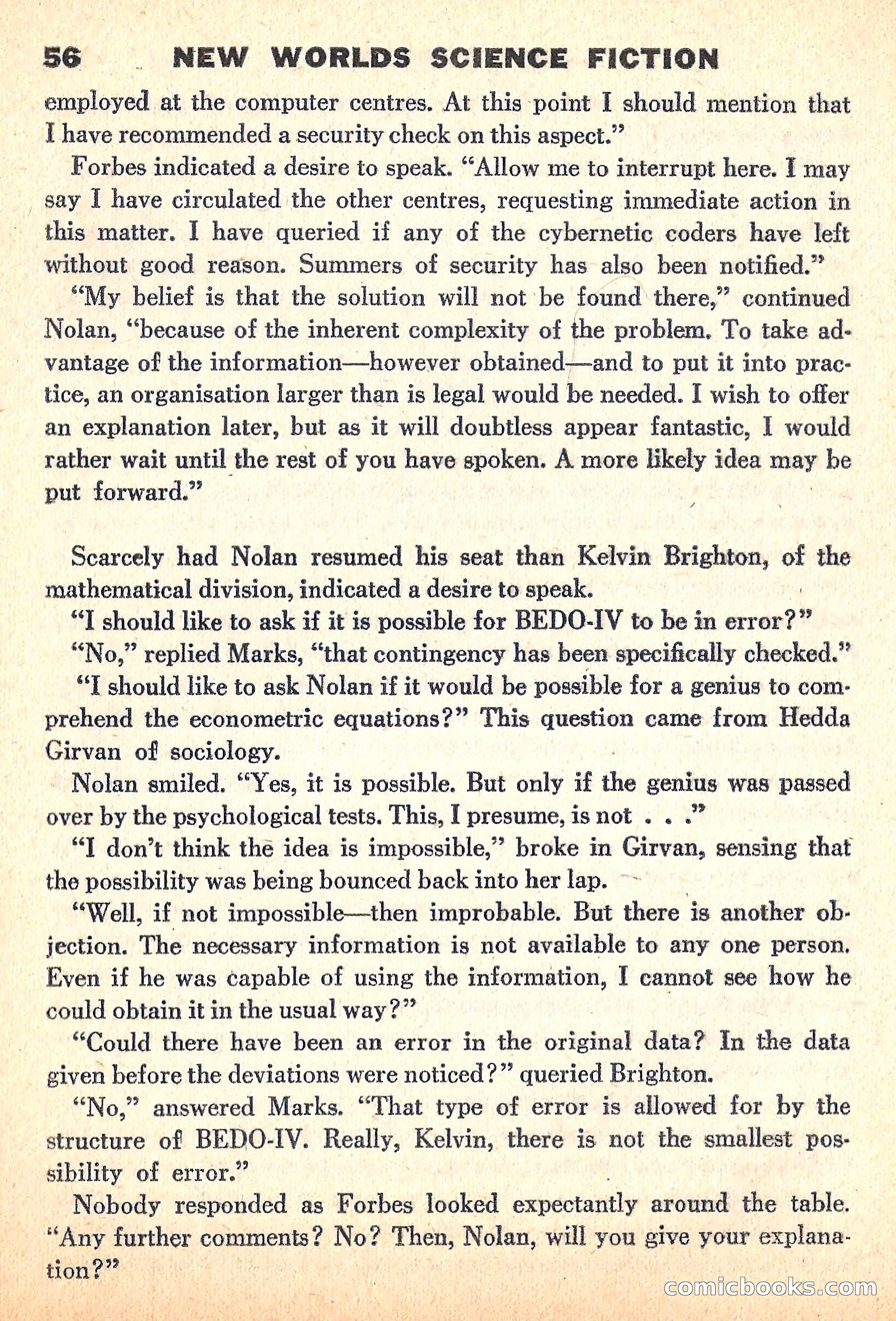 New Worlds Science Fiction, June 1960 — page 58 of 132