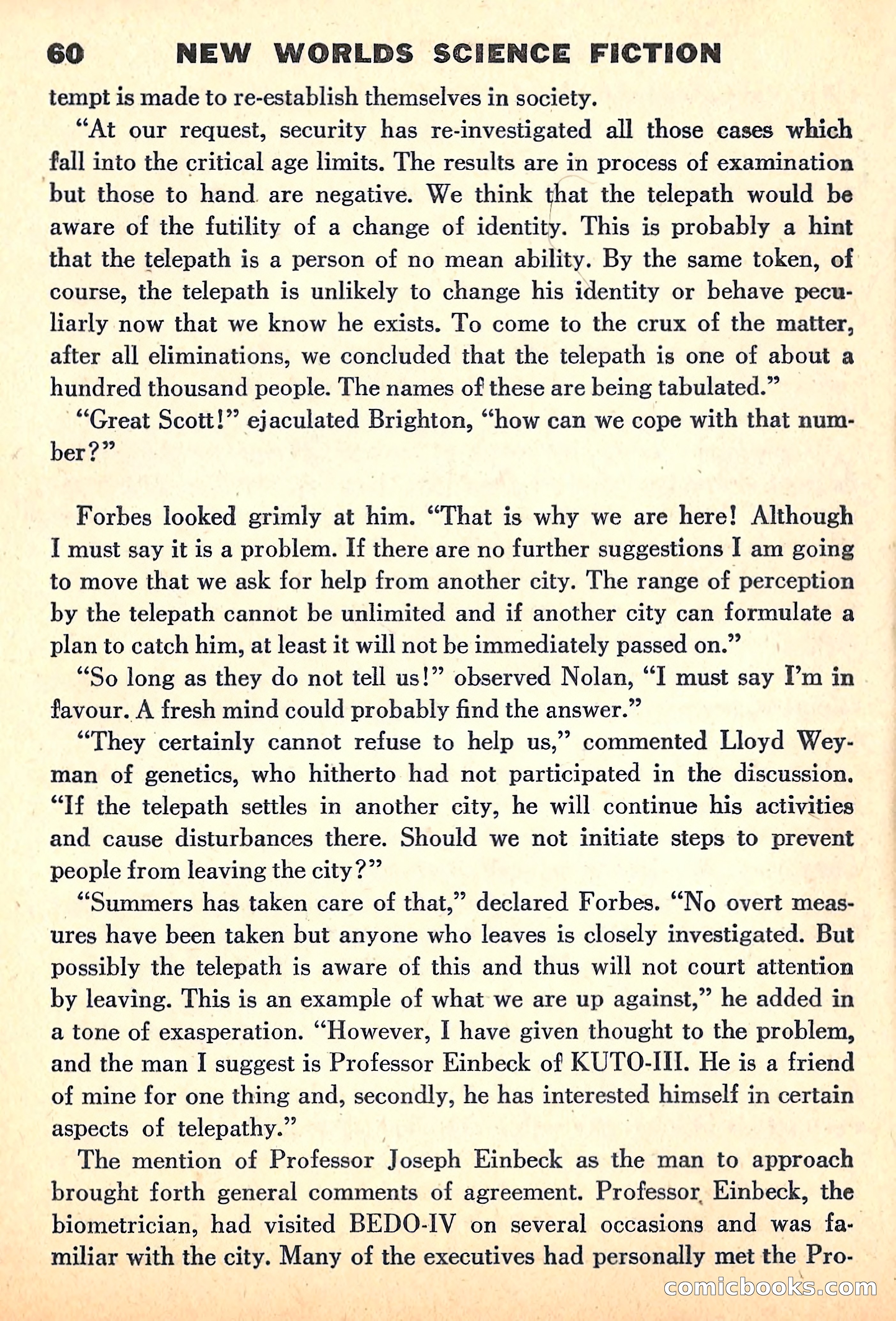 New Worlds Science Fiction, June 1960 — page 62 of 132
