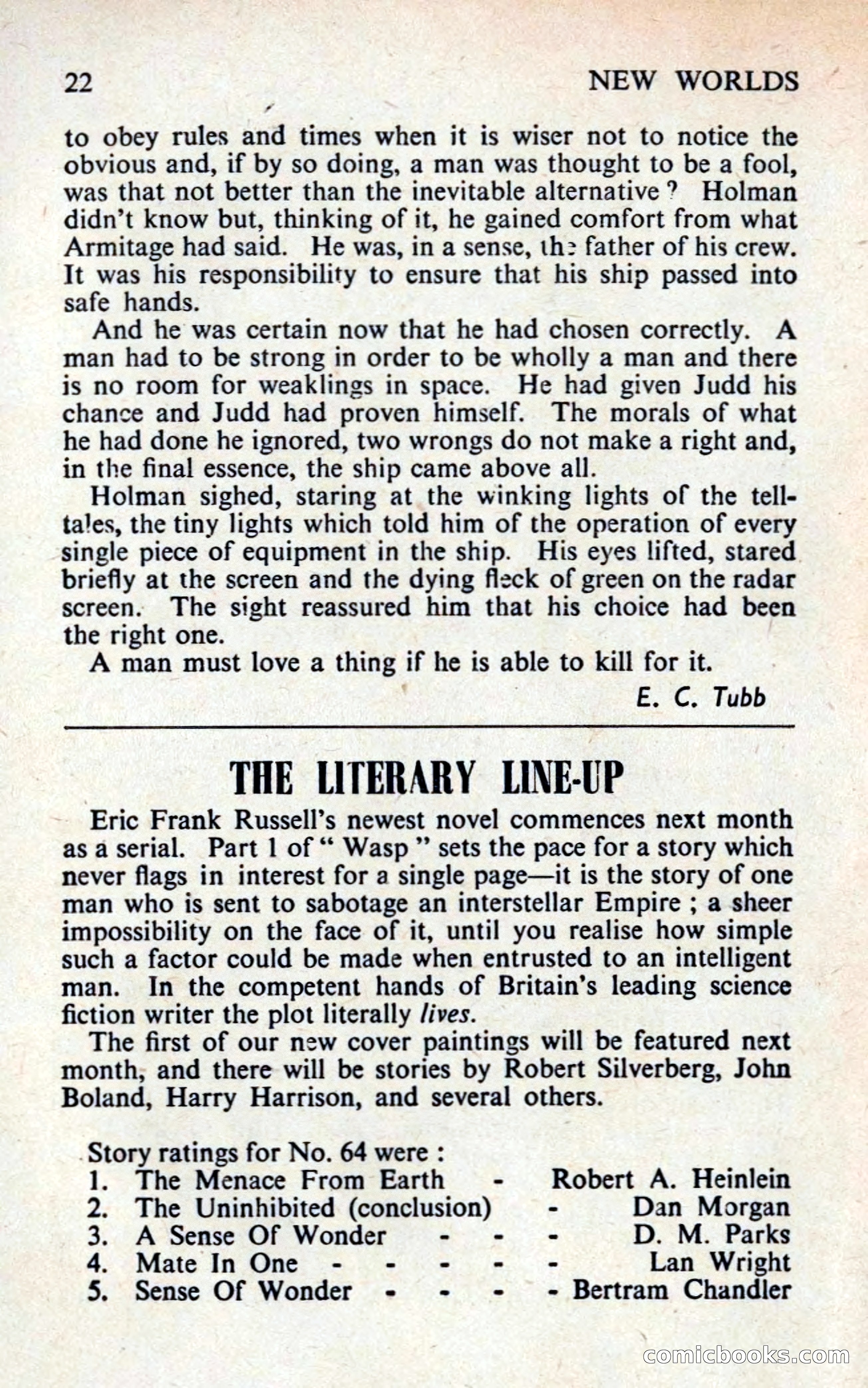 New Worlds Science Fiction No. 68, Volume 23 — page 24 of 132