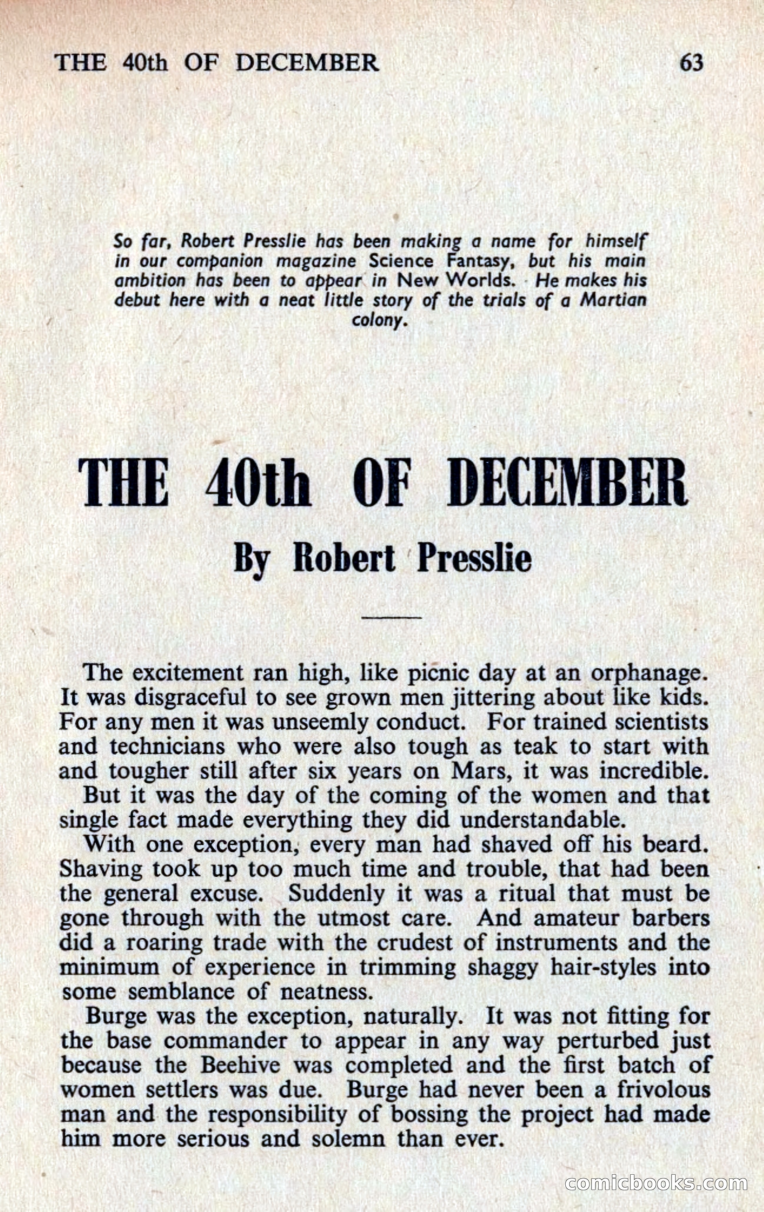 New Worlds Science Fiction No. 68, Volume 23 — page 65 of 132