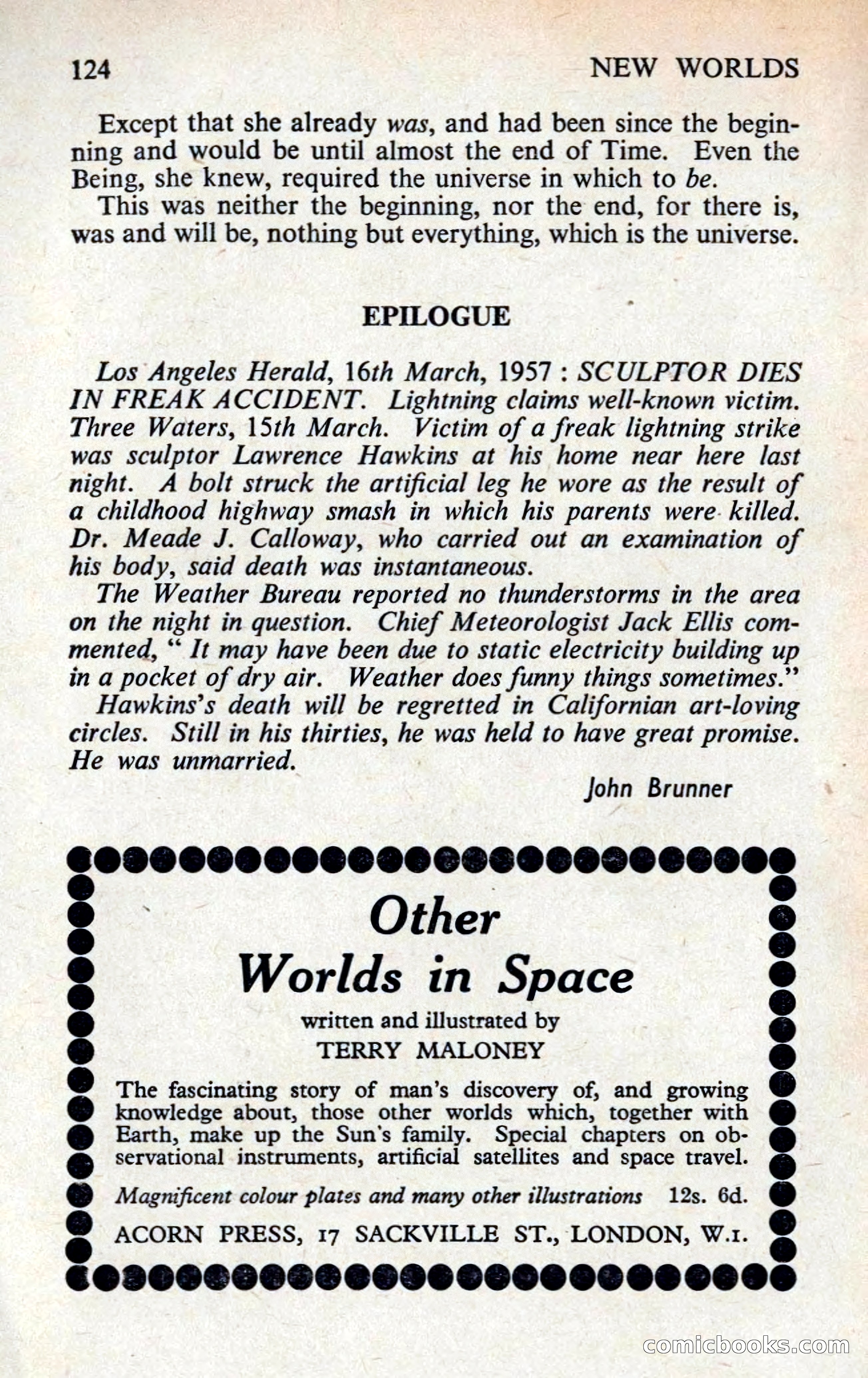 New Worlds Science Fiction No. 68, Volume 23 — page 126 of 132