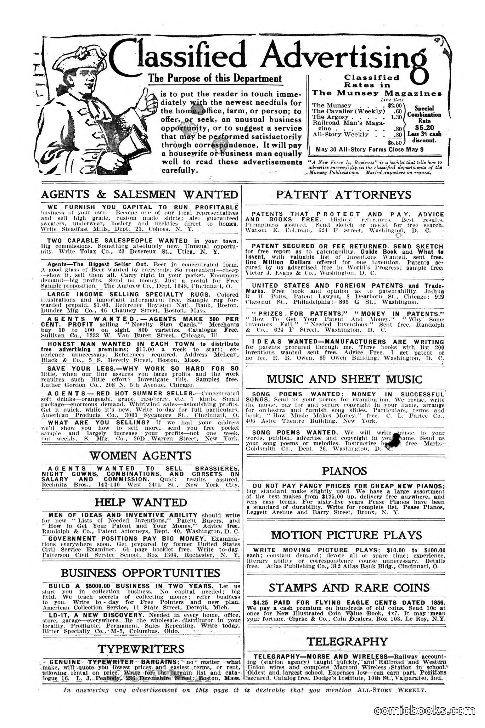 All Story Magazine, May 2, 1914 — page 4 of 276