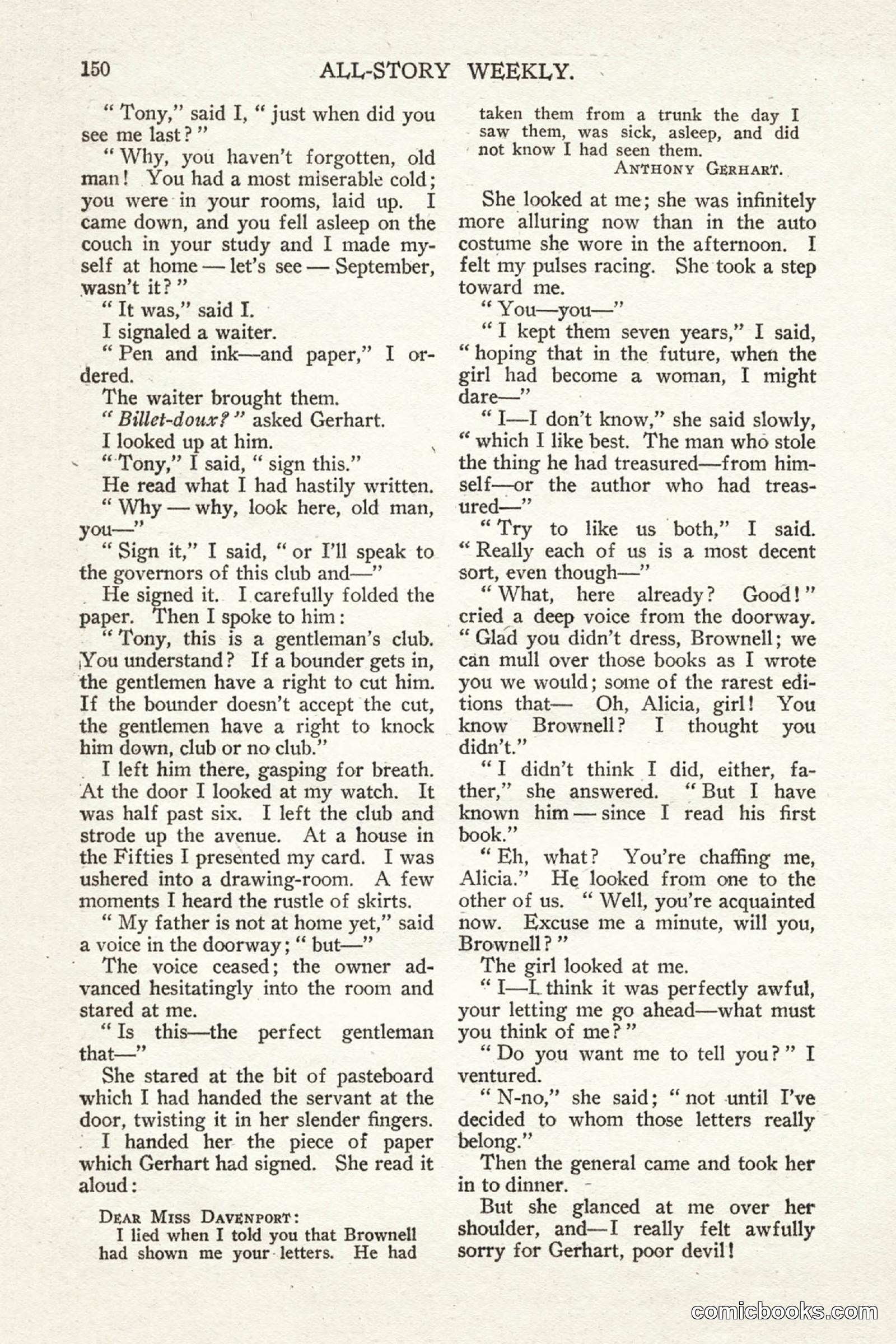 All Story Magazine, May 2, 1914 — page 160 of 276