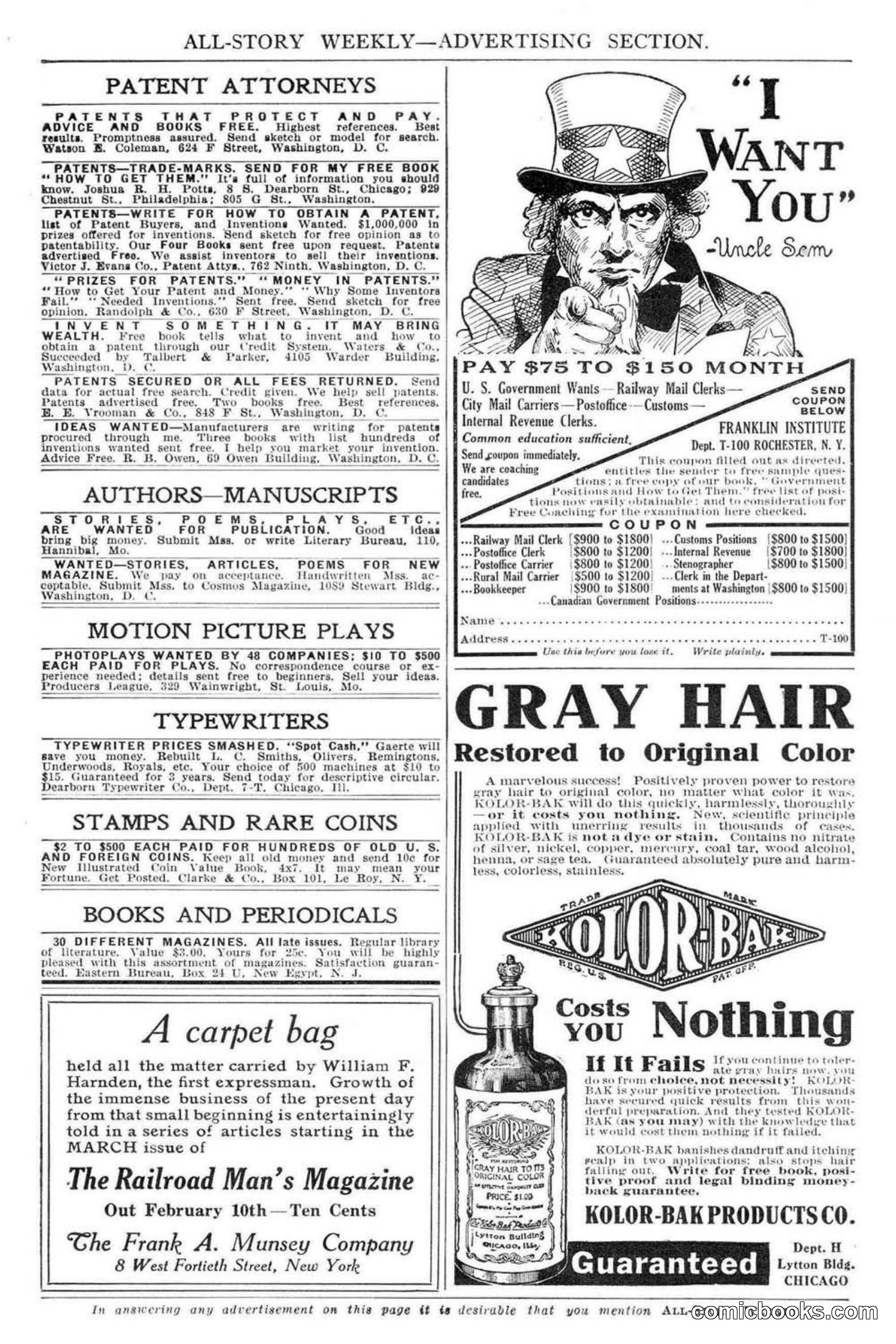 All Story Magazine, February 3, 1917 — page 7 of 196
