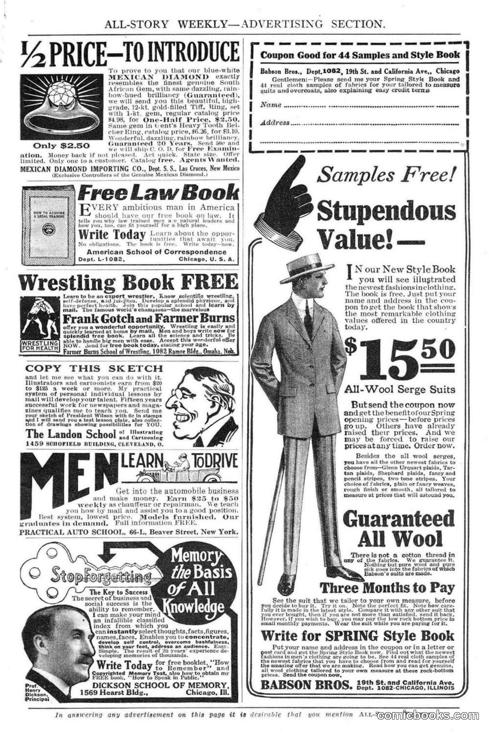 All Story Magazine, February 3, 1917 — page 9 of 196