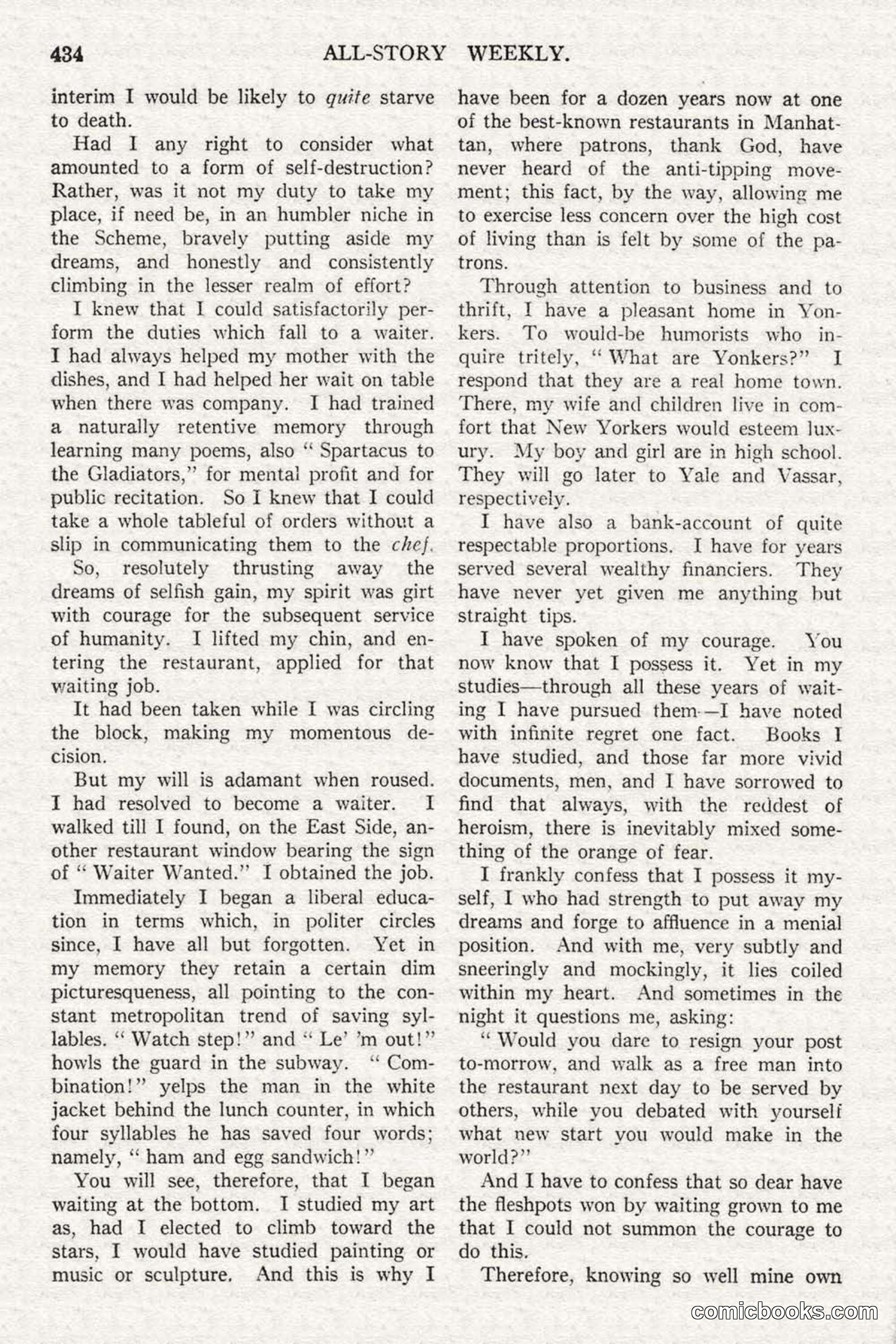 All Story Magazine, February 3, 1917 — page 92 of 196