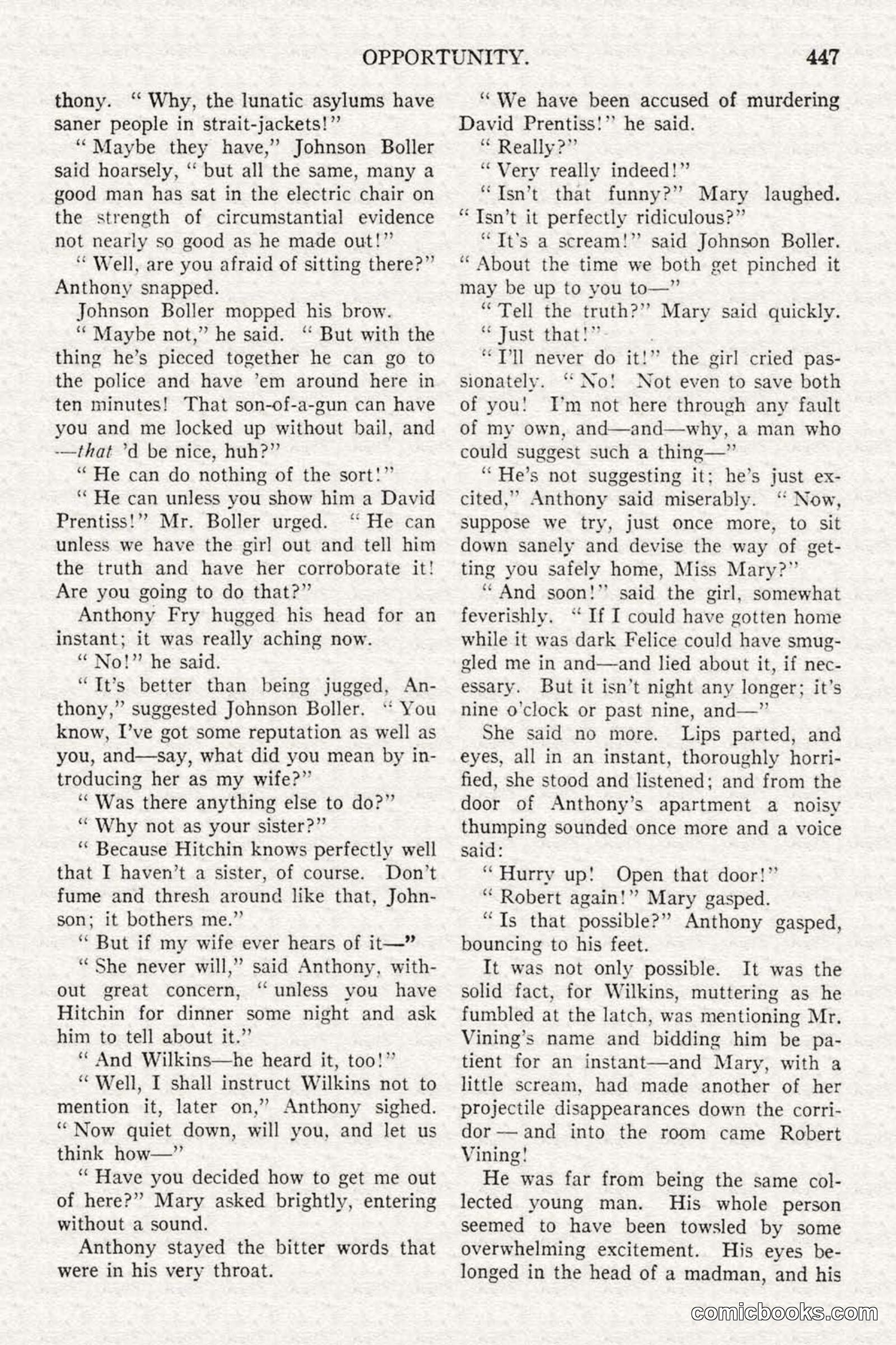 All Story Magazine, February 3, 1917 — page 105 of 196