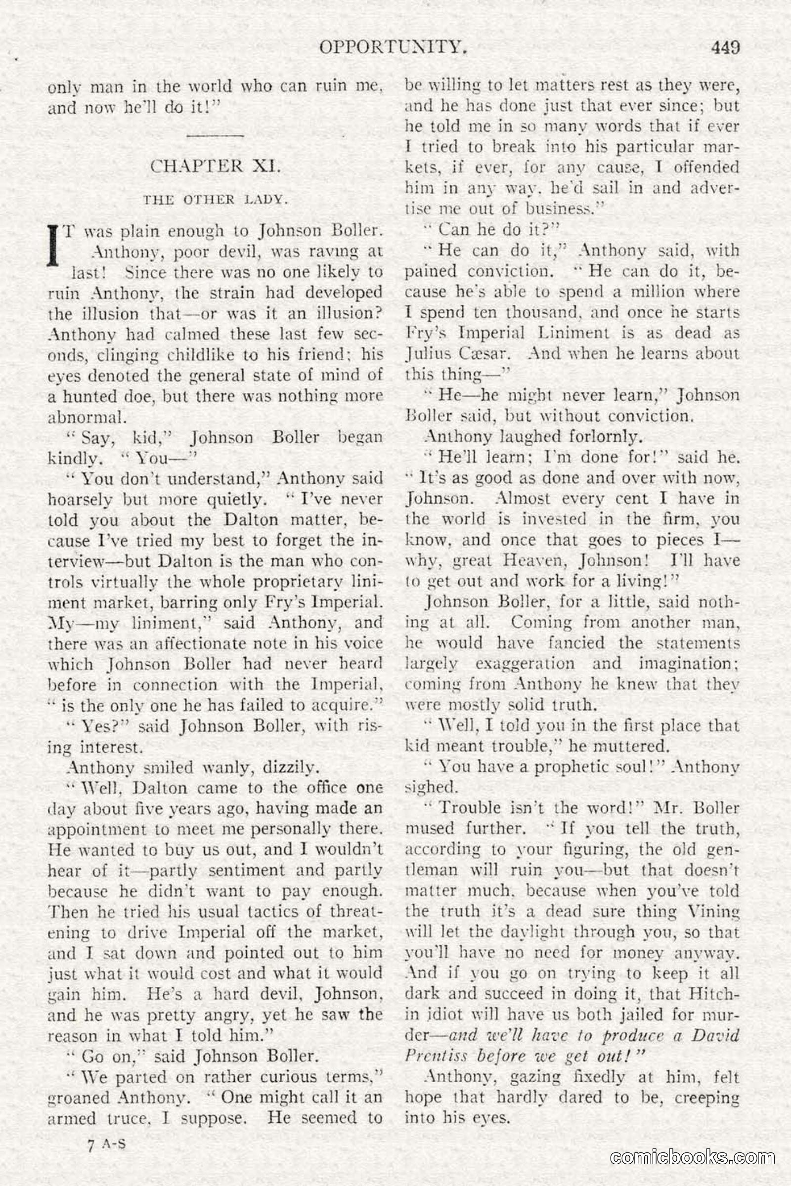 All Story Magazine, February 3, 1917 — page 107 of 196