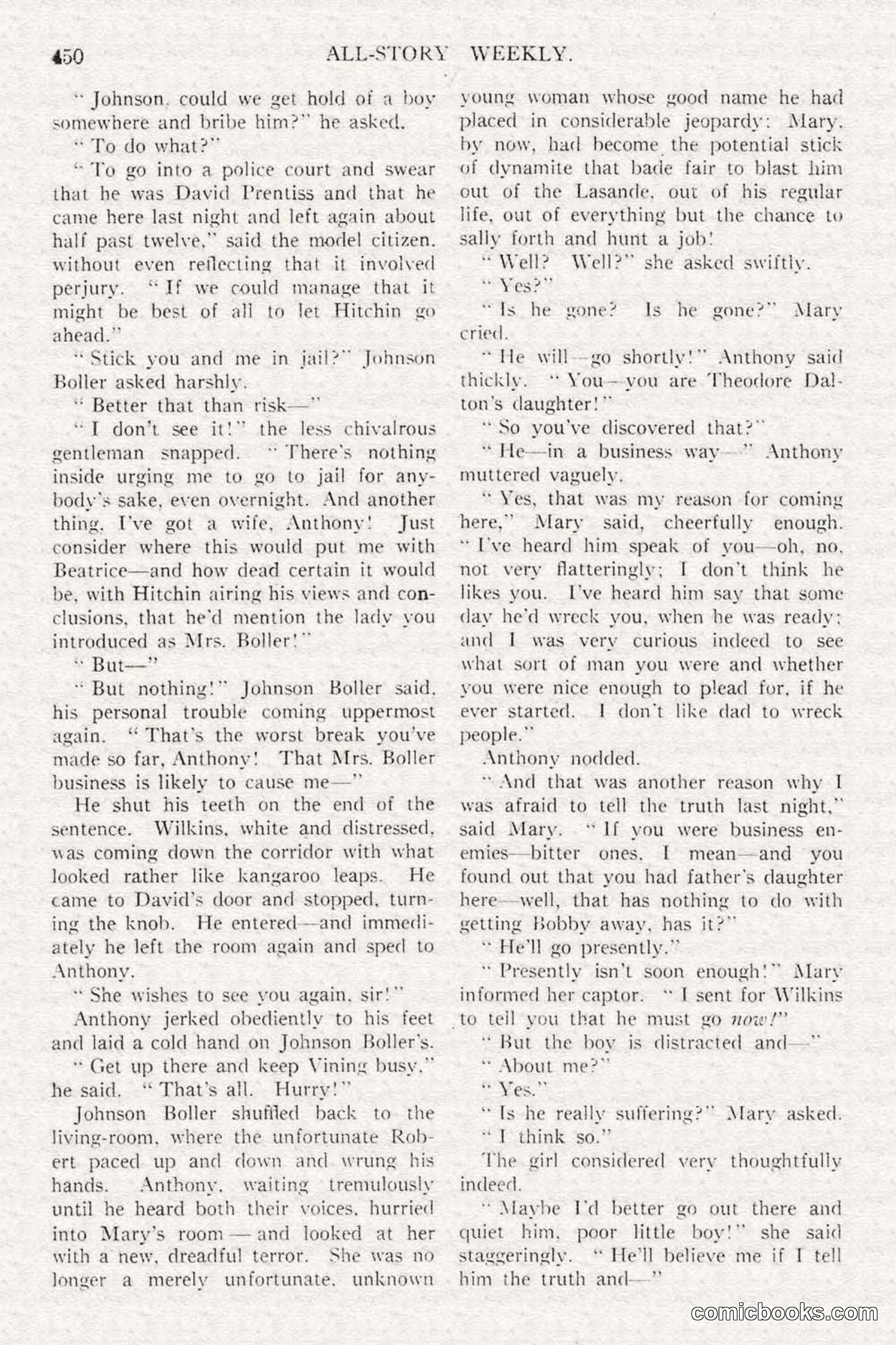 All Story Magazine, February 3, 1917 — page 108 of 196