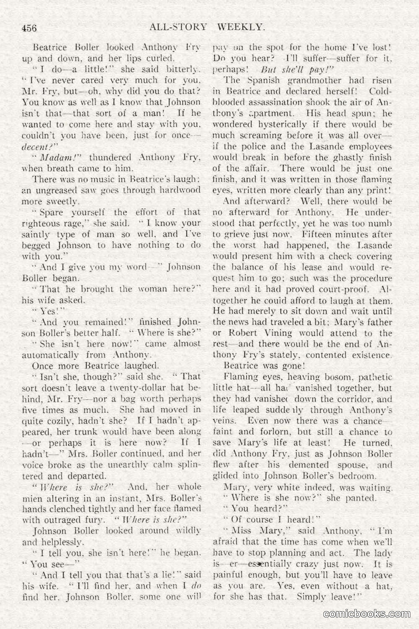 All Story Magazine, February 3, 1917 — page 114 of 196