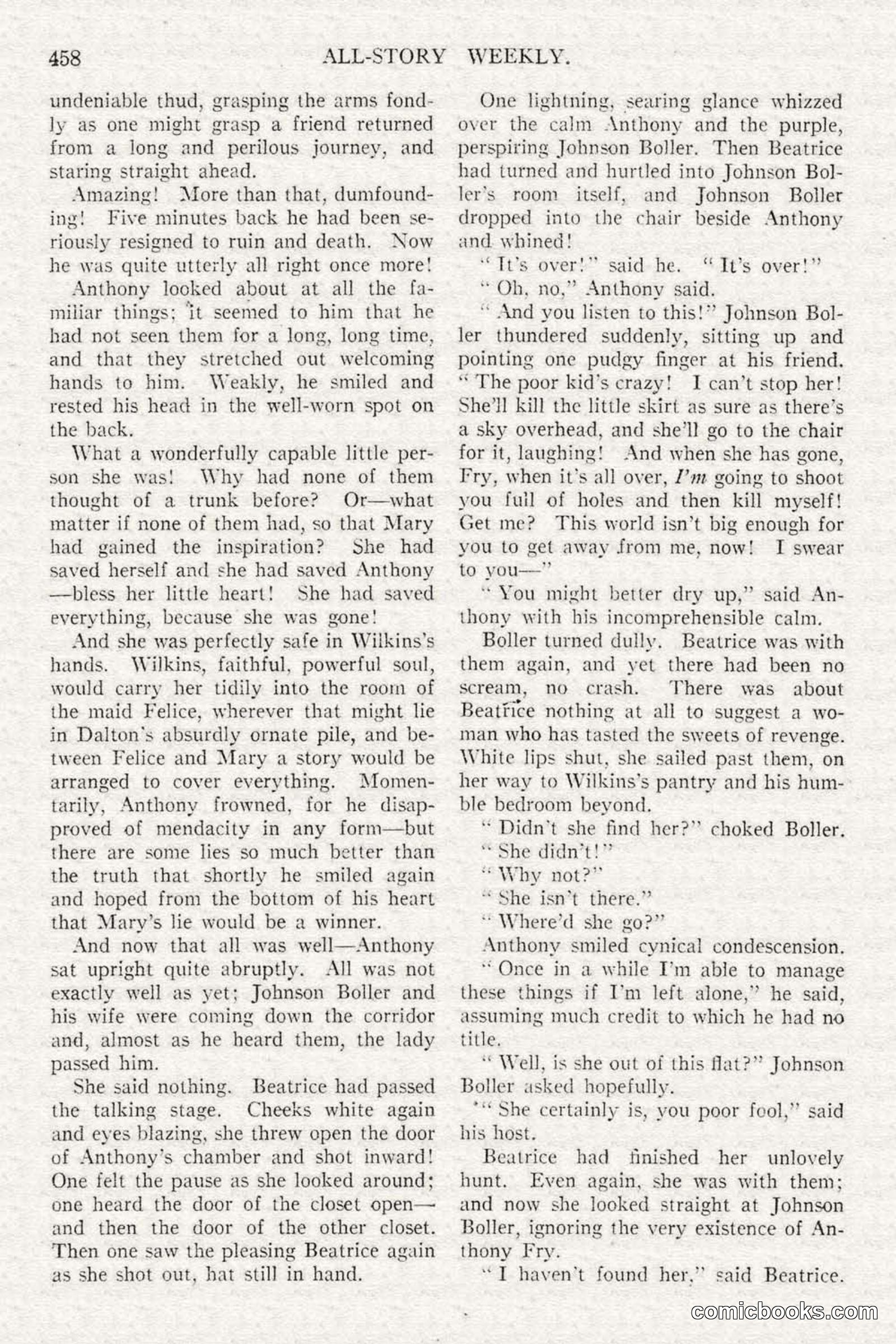 All Story Magazine, February 3, 1917 — page 116 of 196