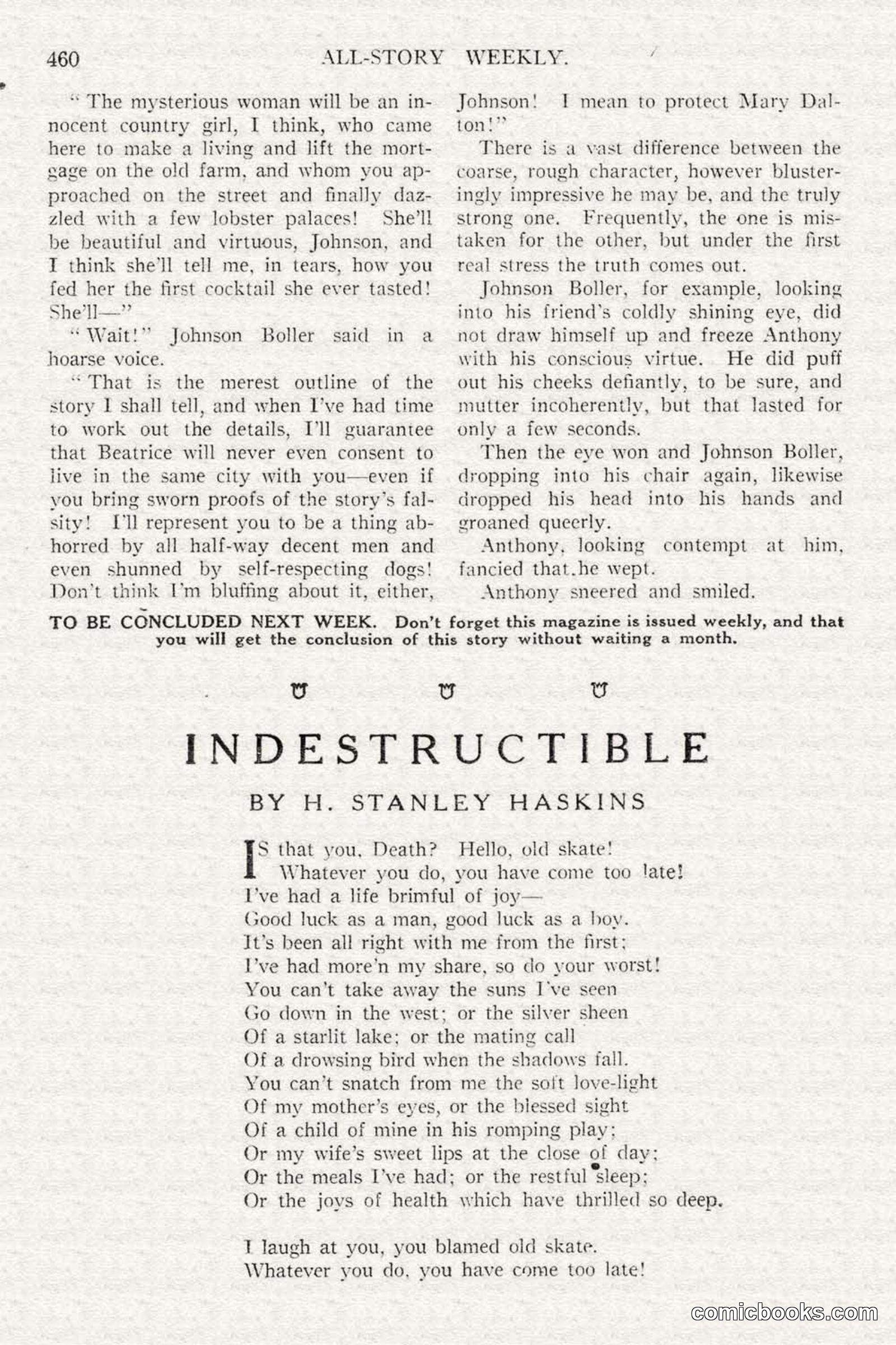 All Story Magazine, February 3, 1917 — page 118 of 196