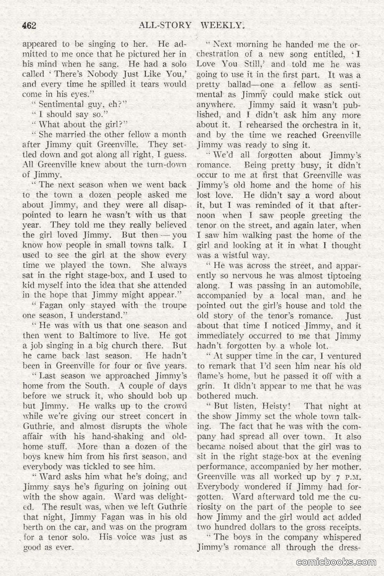 All Story Magazine, February 3, 1917 — page 120 of 196