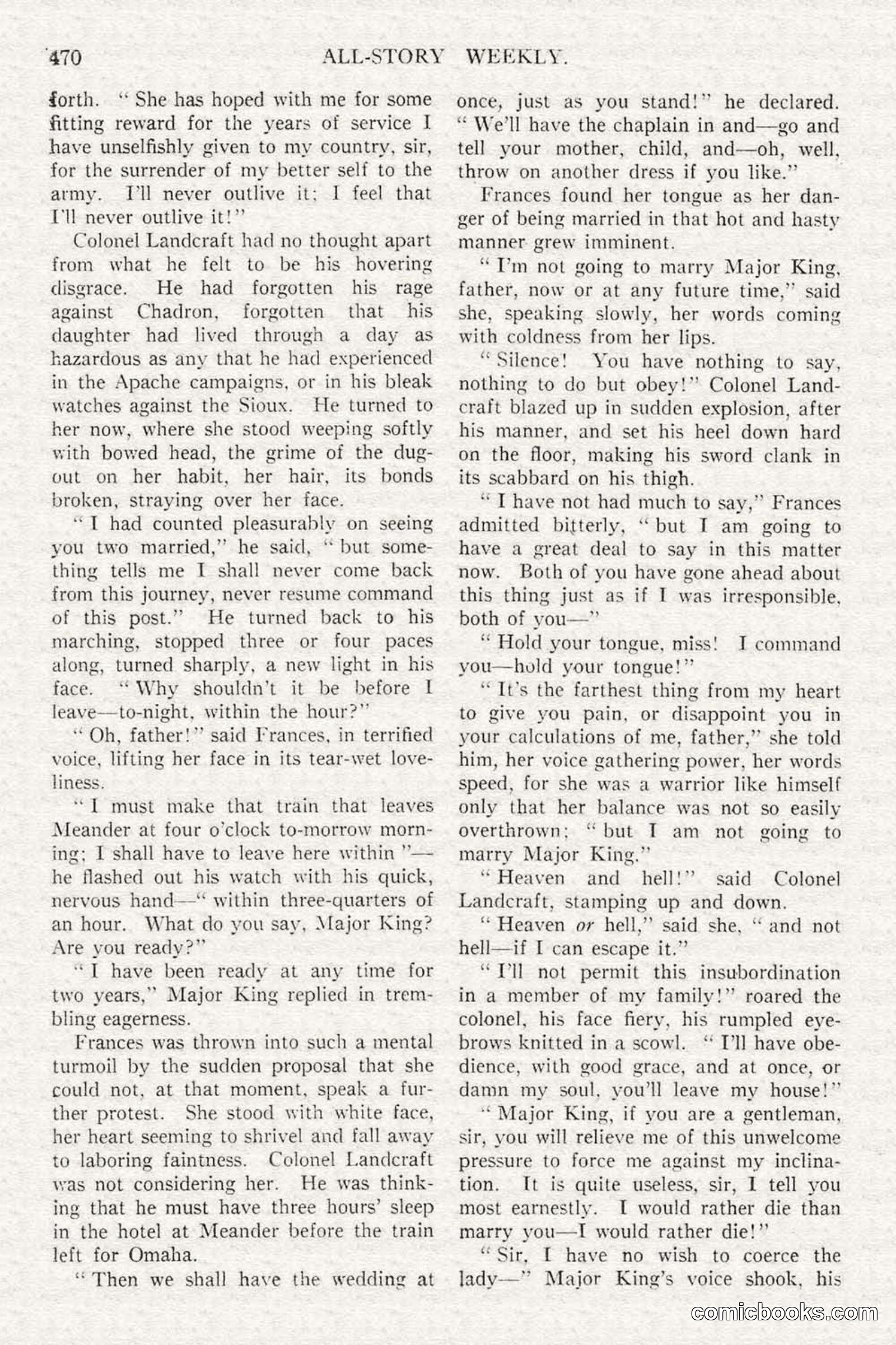 All Story Magazine, February 3, 1917 — page 128 of 196