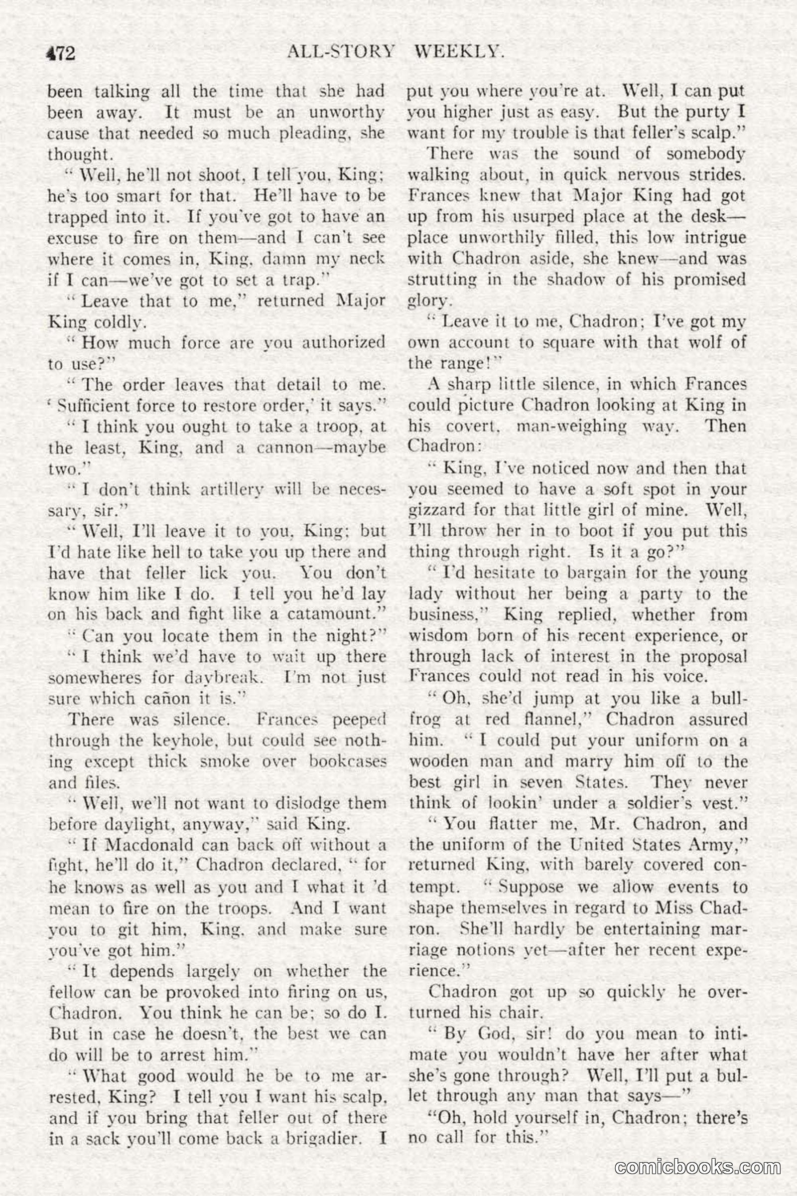 All Story Magazine, February 3, 1917 — page 130 of 196