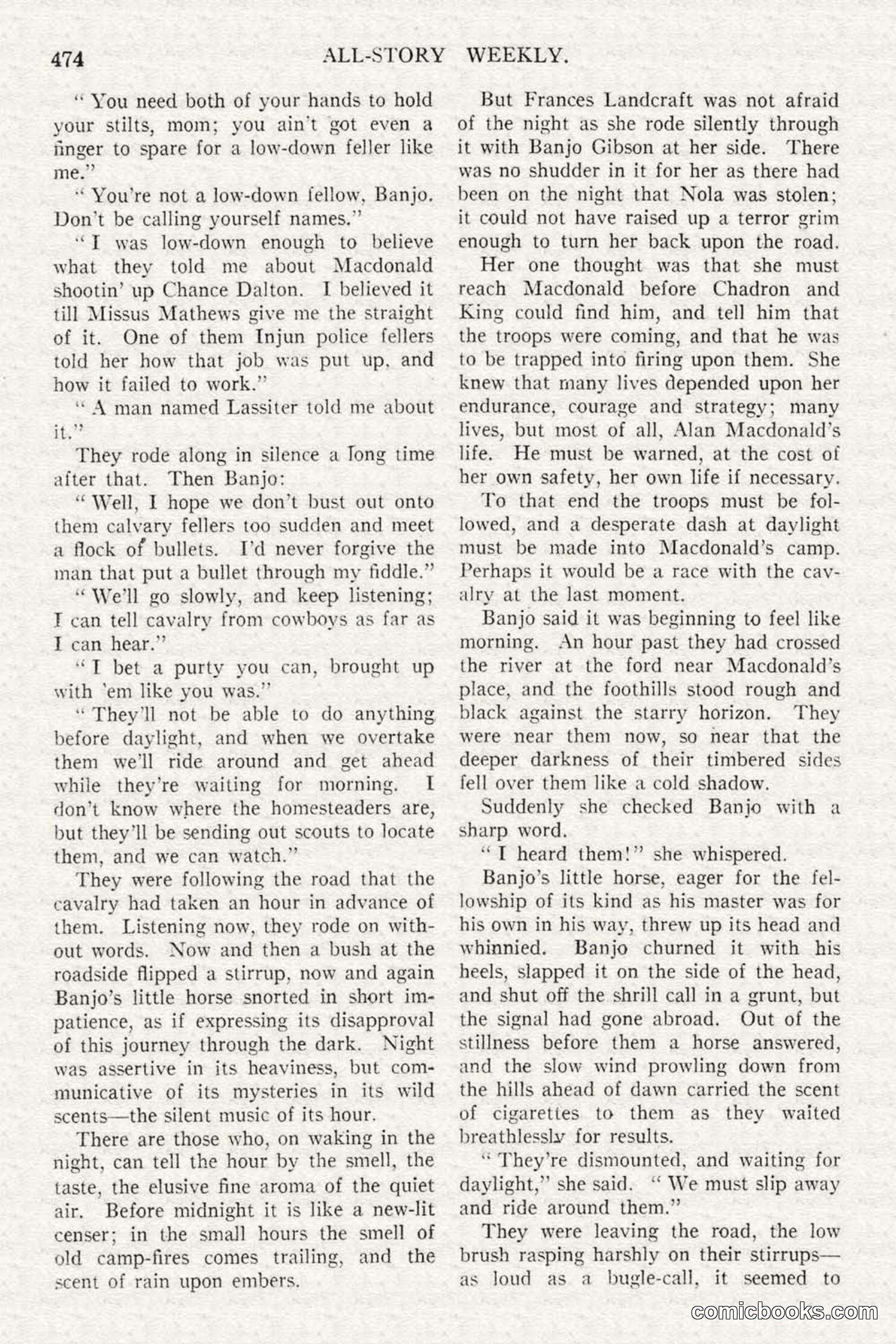 All Story Magazine, February 3, 1917 — page 132 of 196