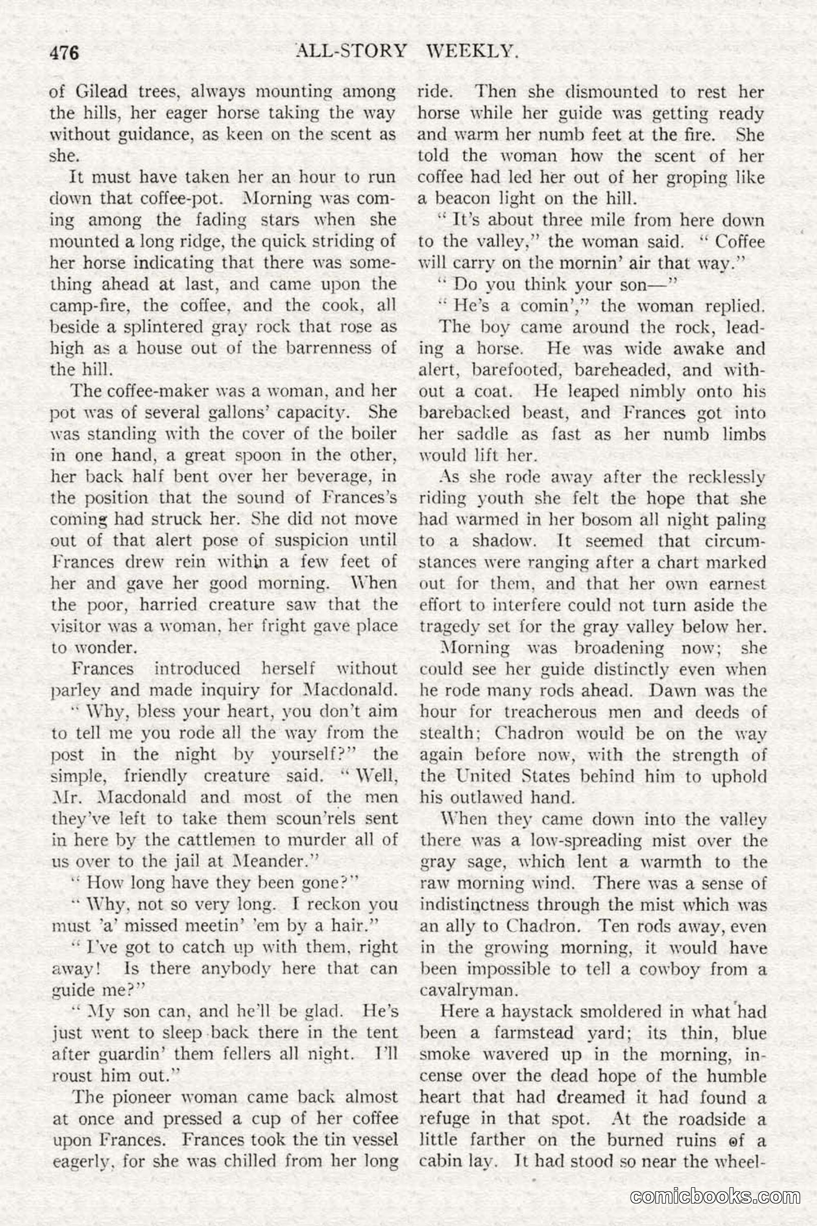 All Story Magazine, February 3, 1917 — page 134 of 196