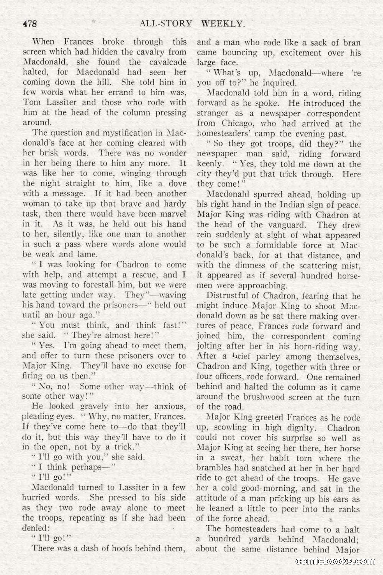All Story Magazine, February 3, 1917 — page 136 of 196
