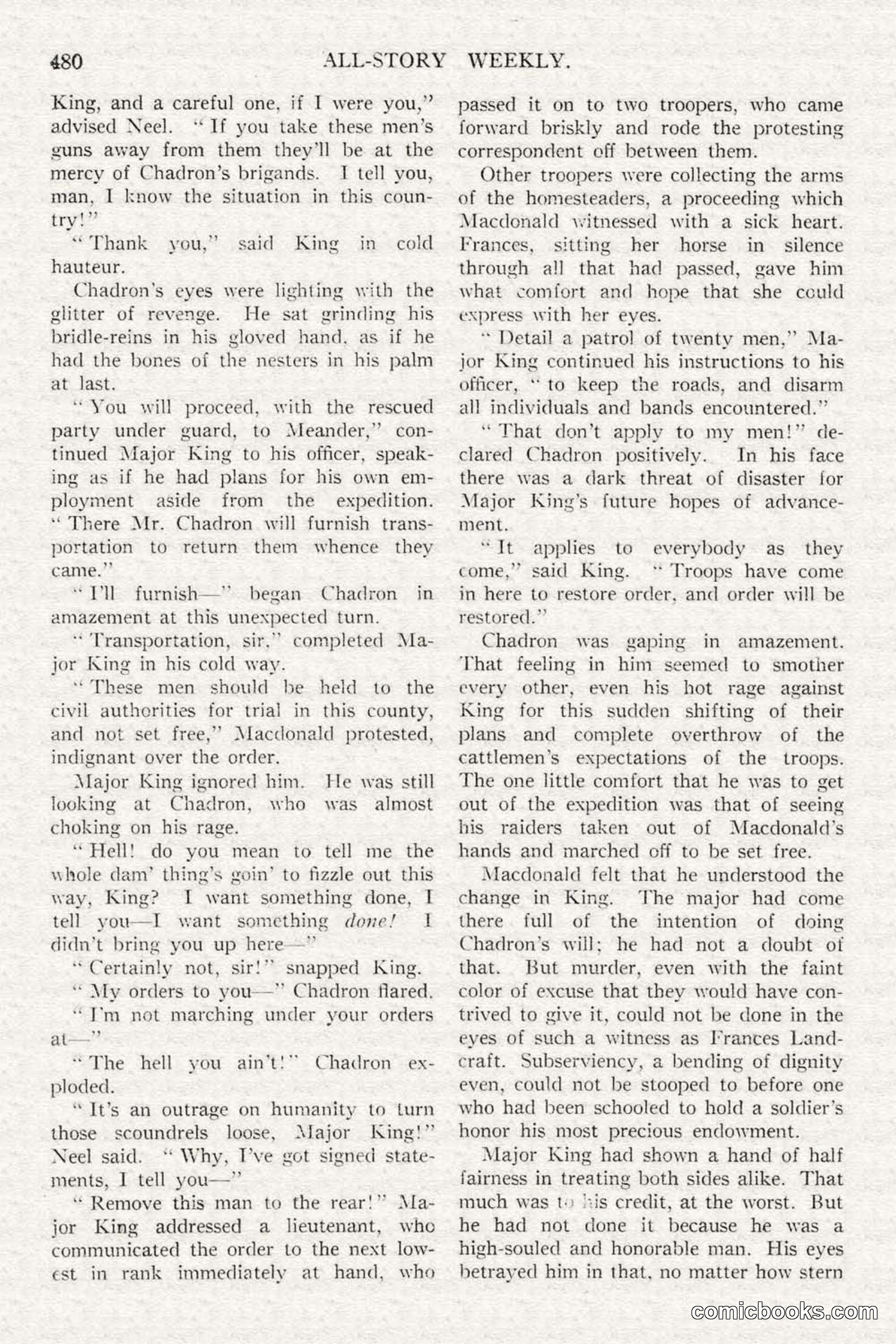 All Story Magazine, February 3, 1917 — page 138 of 196