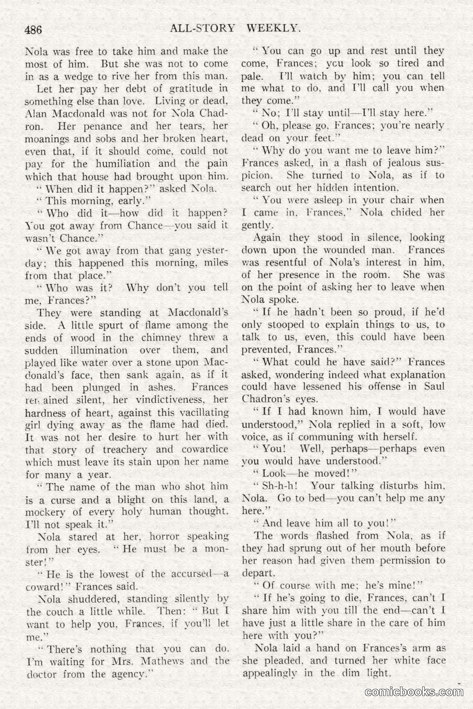 All Story Magazine, February 3, 1917 — page 144 of 196