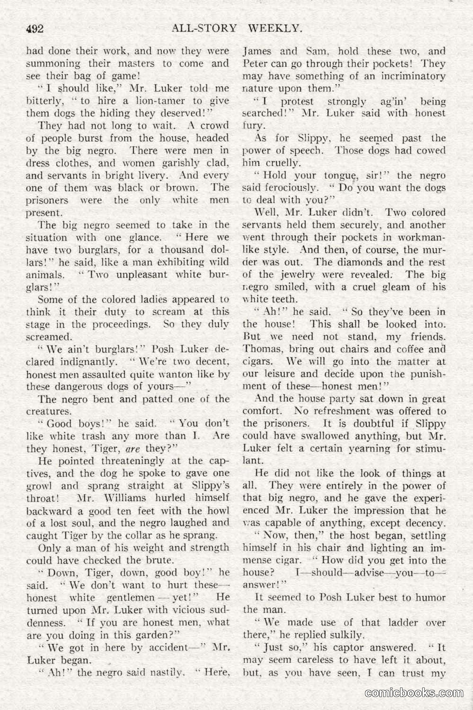All Story Magazine, February 3, 1917 — page 150 of 196