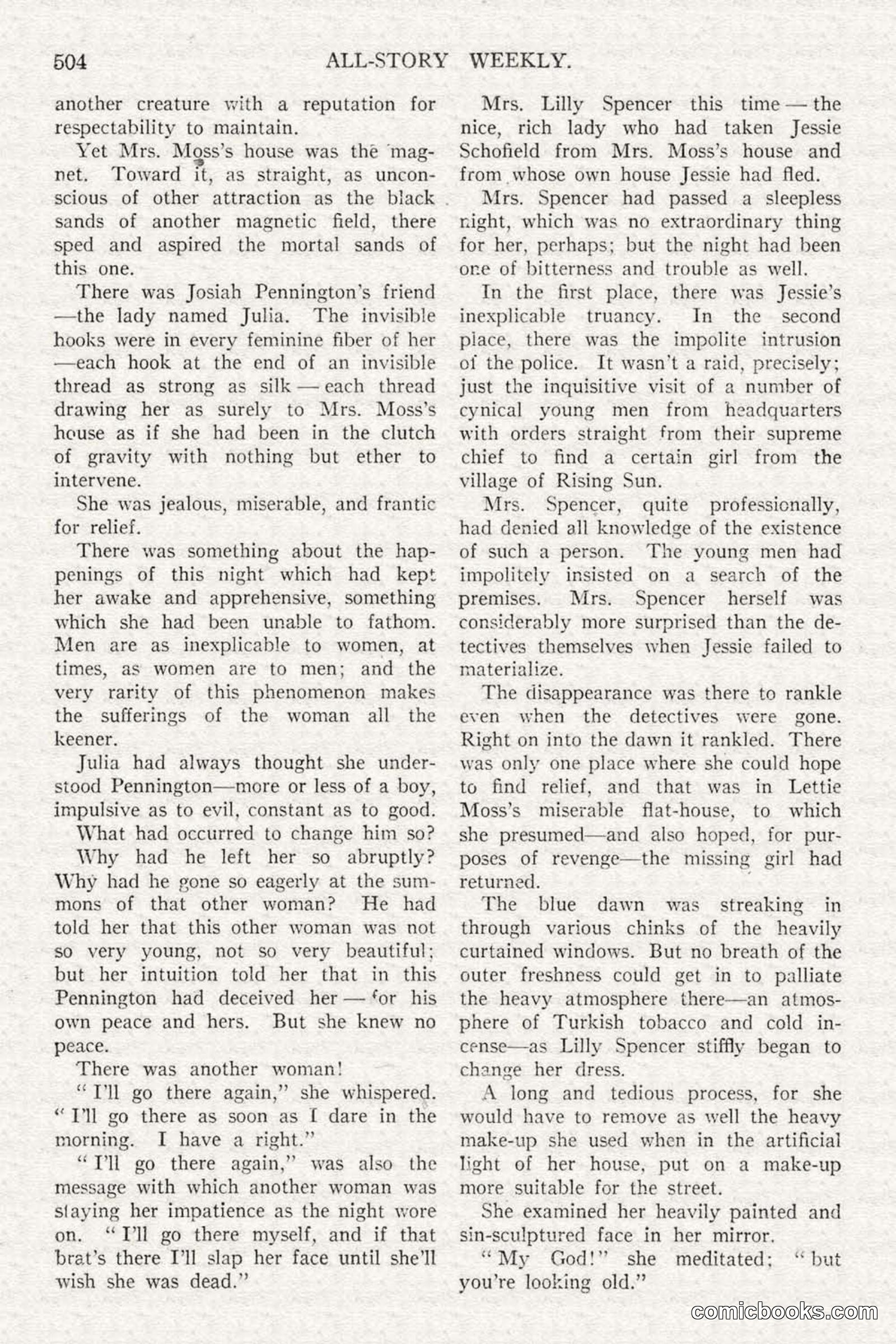 All Story Magazine, February 3, 1917 — page 162 of 196