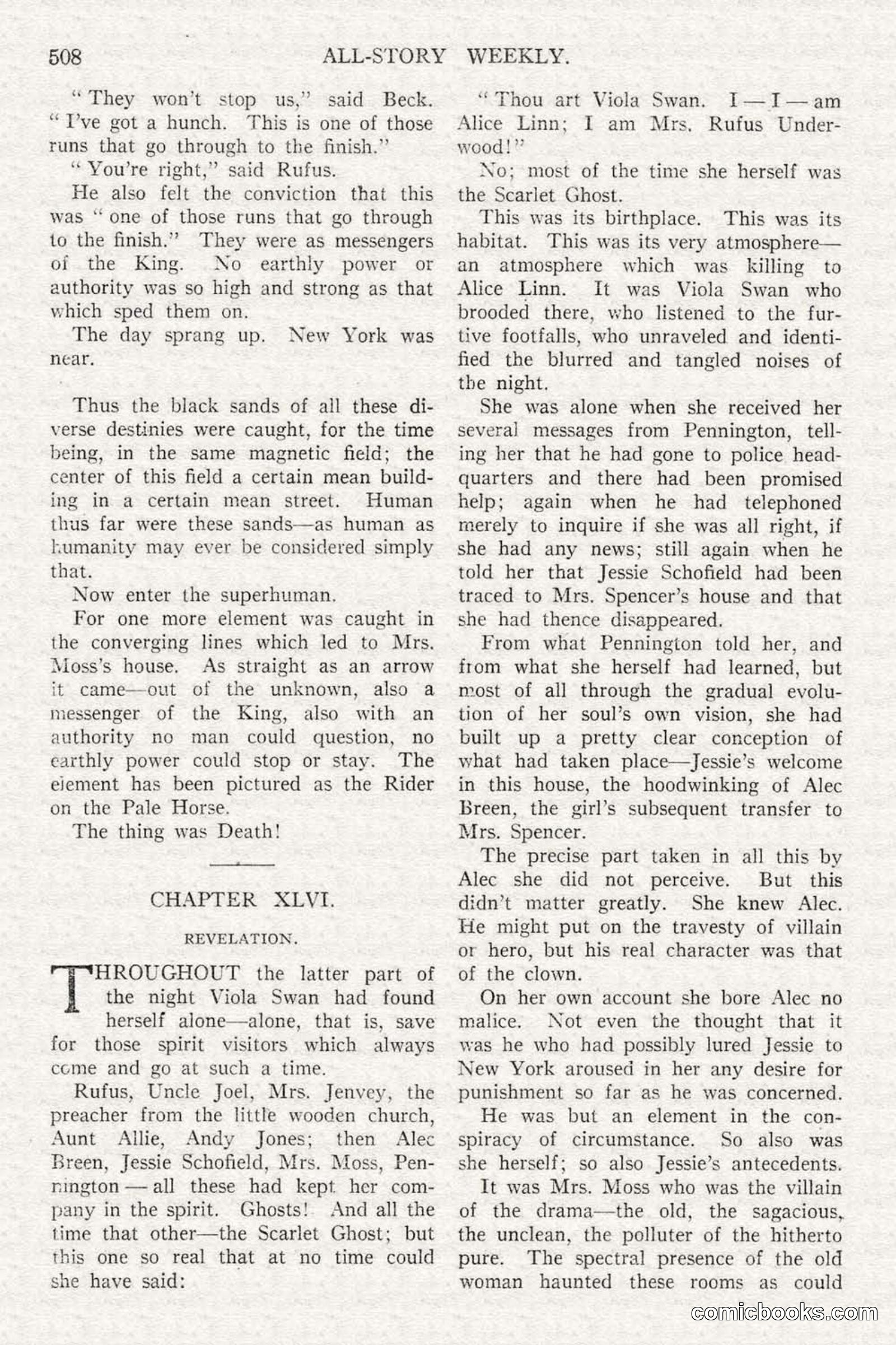 All Story Magazine, February 3, 1917 — page 166 of 196