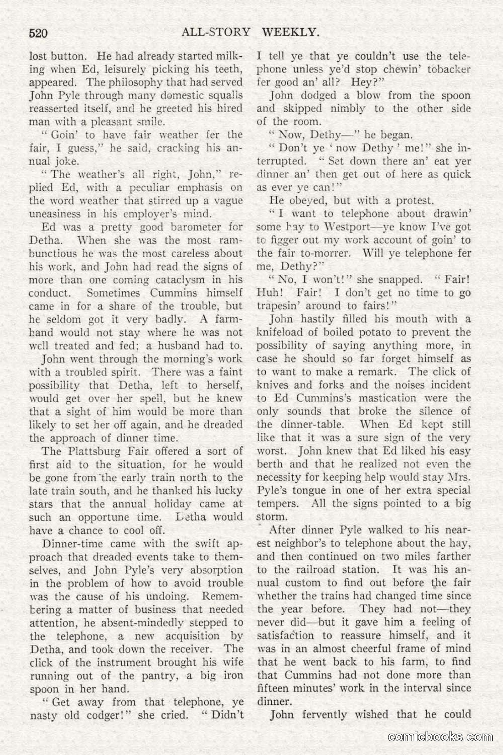 All Story Magazine, February 3, 1917 — page 178 of 196