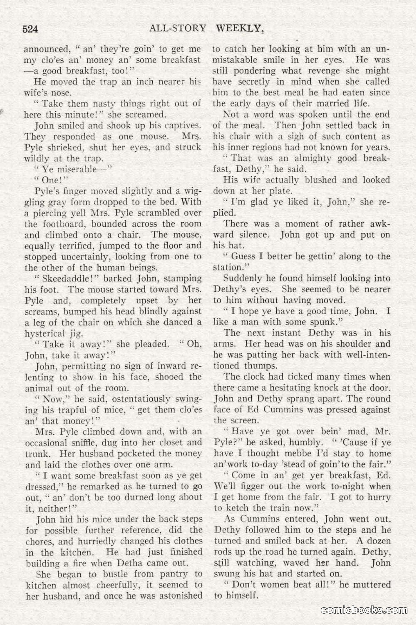 All Story Magazine, February 3, 1917 — page 182 of 196
