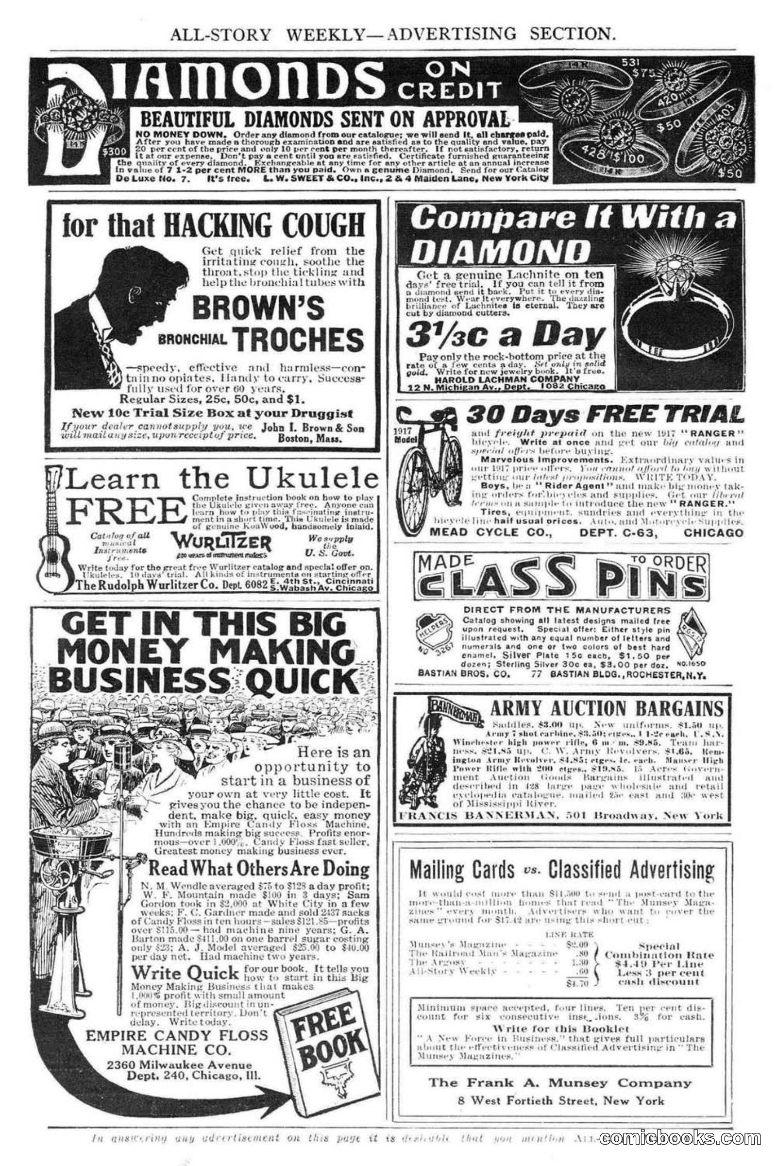All Story Magazine, February 3, 1917 — page 192 of 196
