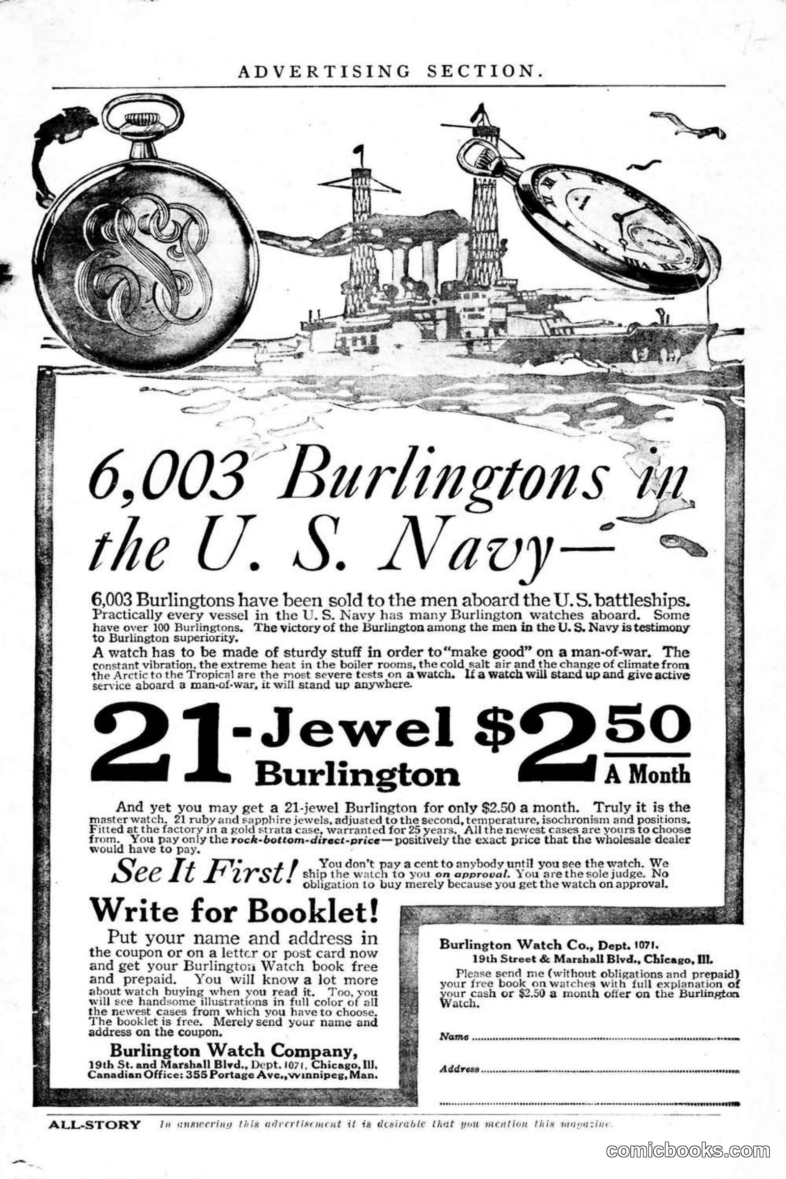 All Story Magazine, January 25, 1919 — page 3 of 188
