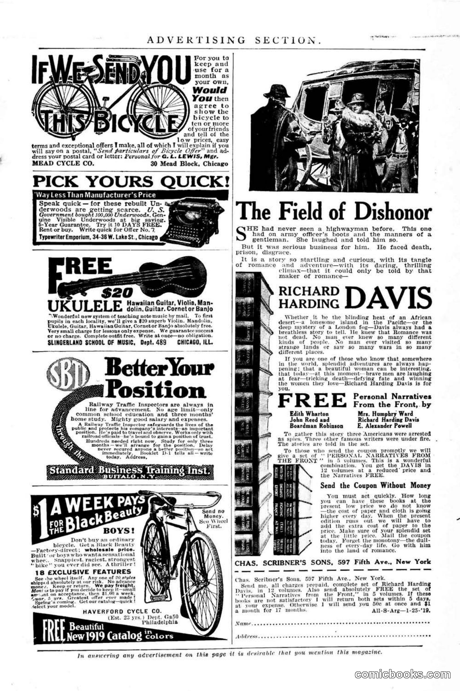 All Story Magazine, January 25, 1919 — page 7 of 188