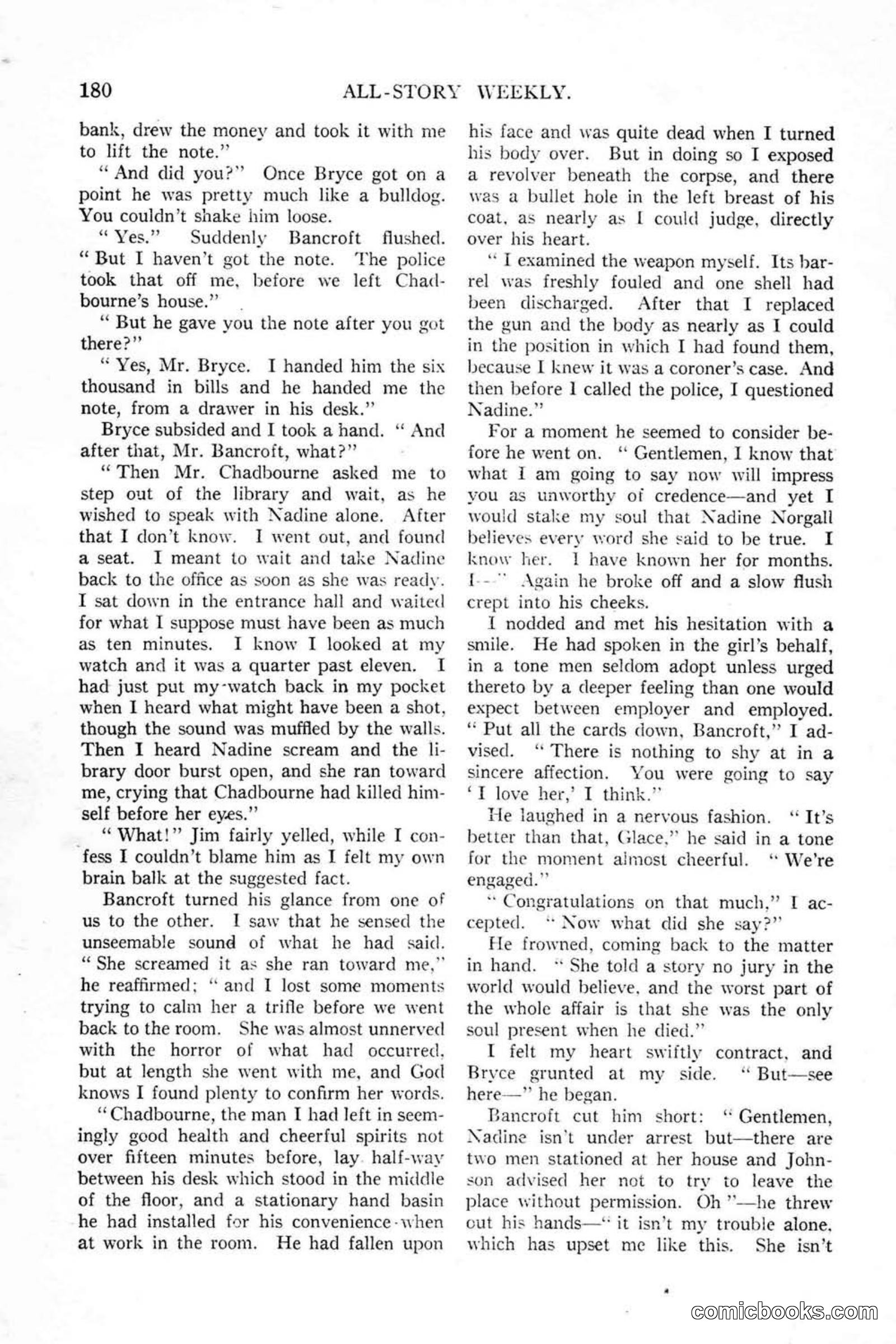 All Story Magazine, January 25, 1919 — page 14 of 188