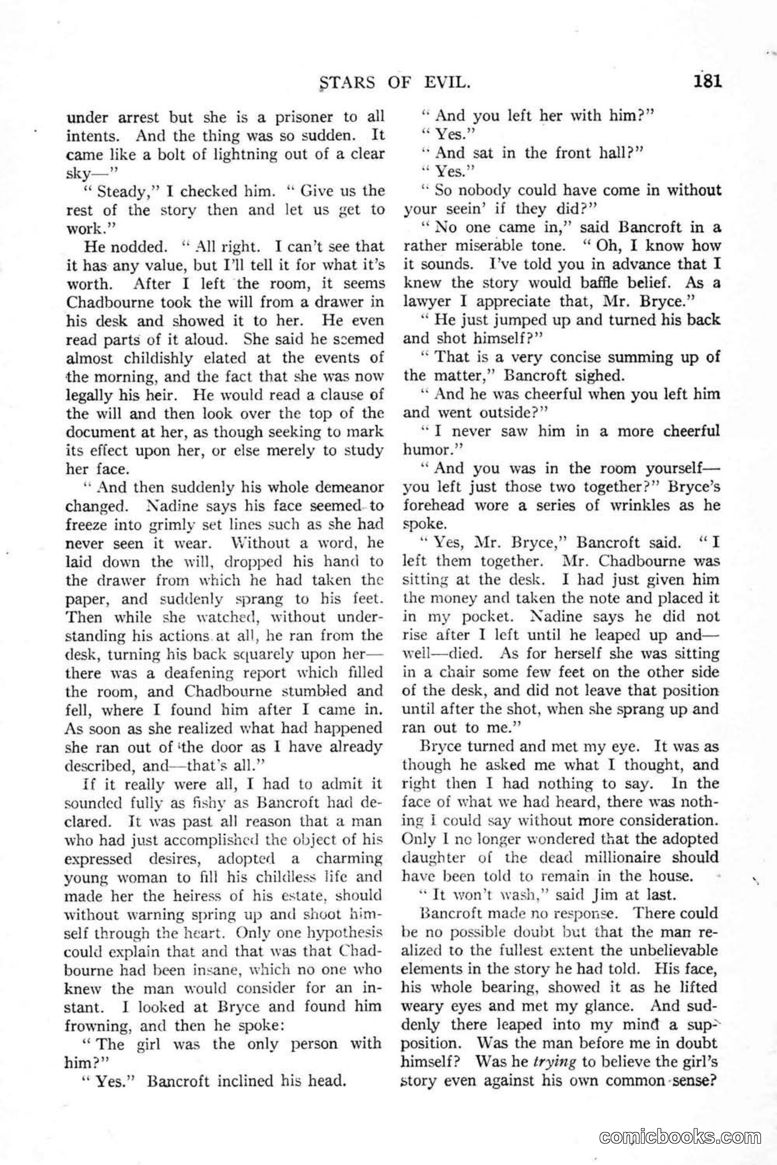 All Story Magazine, January 25, 1919 — page 15 of 188