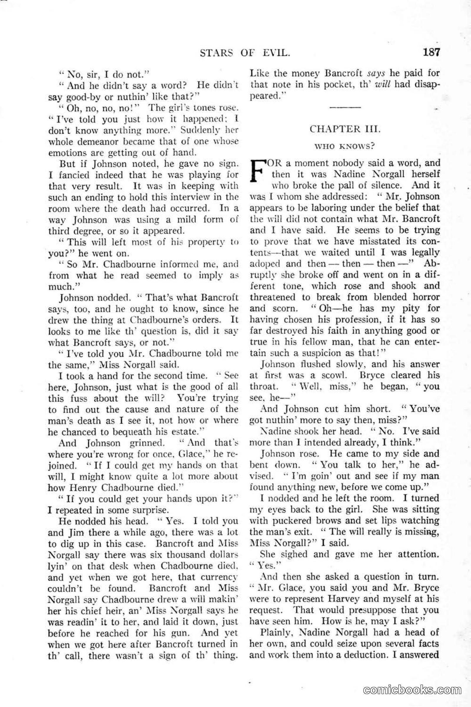 All Story Magazine, January 25, 1919 — page 21 of 188