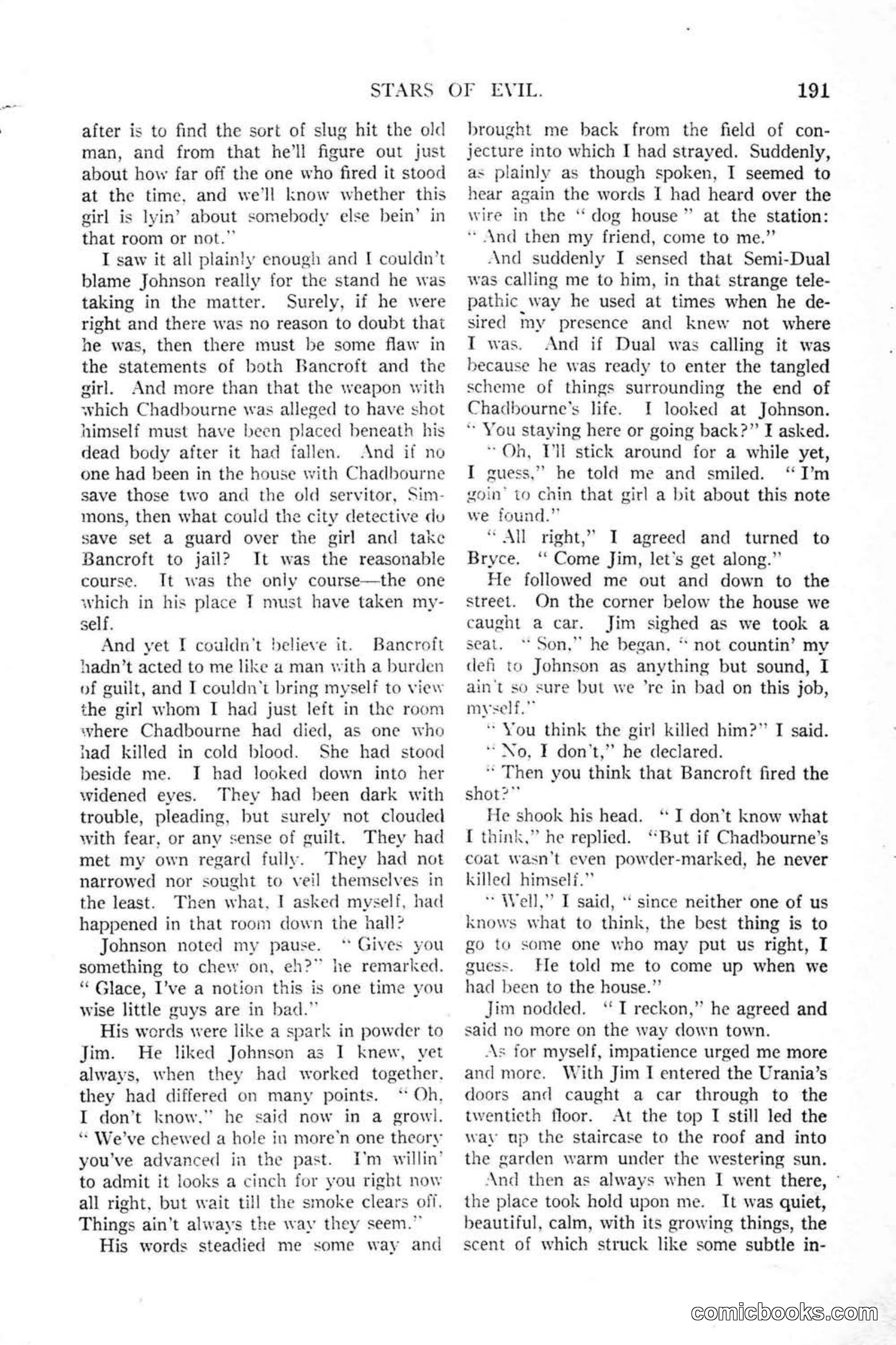 All Story Magazine, January 25, 1919 — page 25 of 188