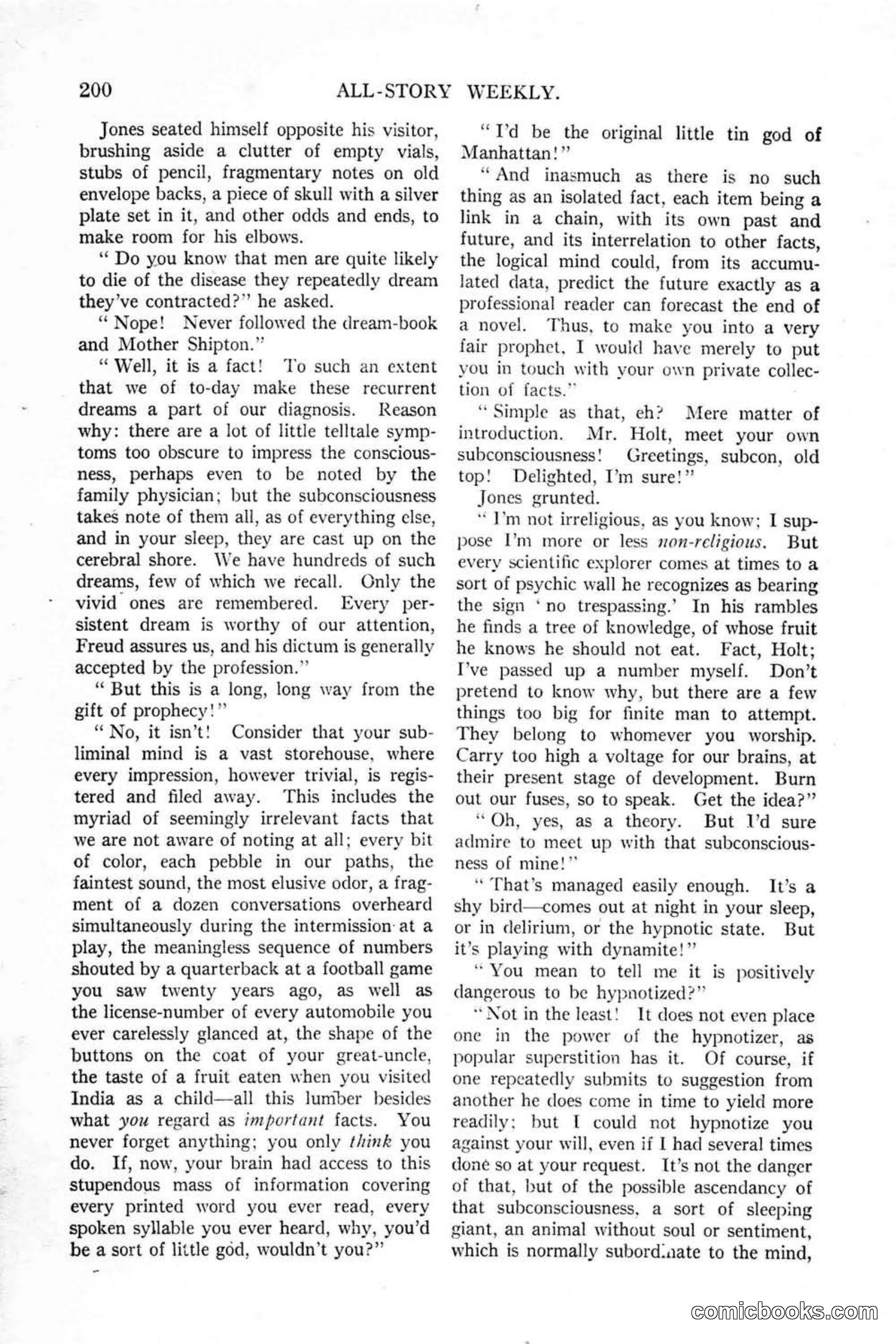 All Story Magazine, January 25, 1919 — page 34 of 188