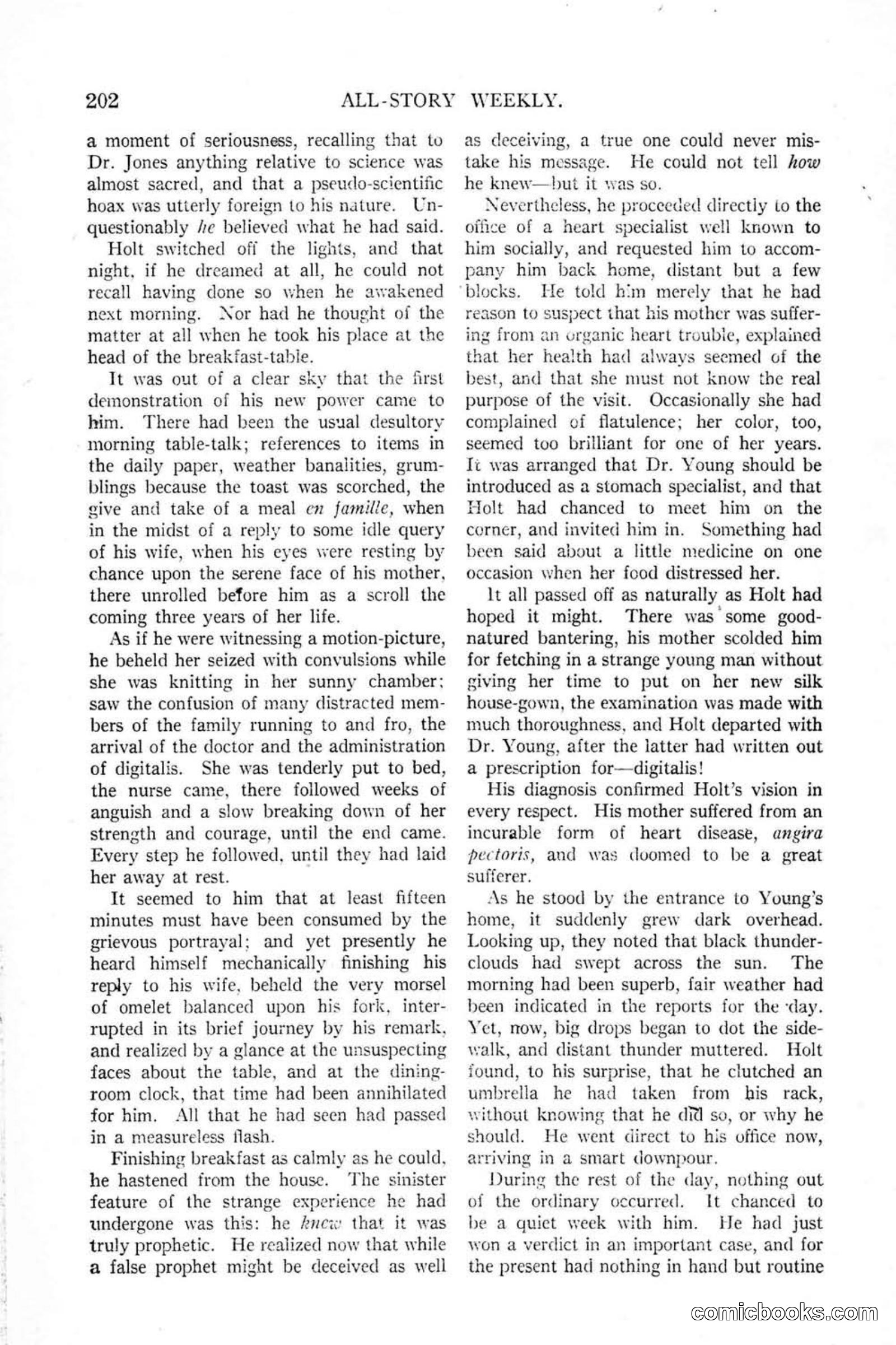 All Story Magazine, January 25, 1919 — page 36 of 188