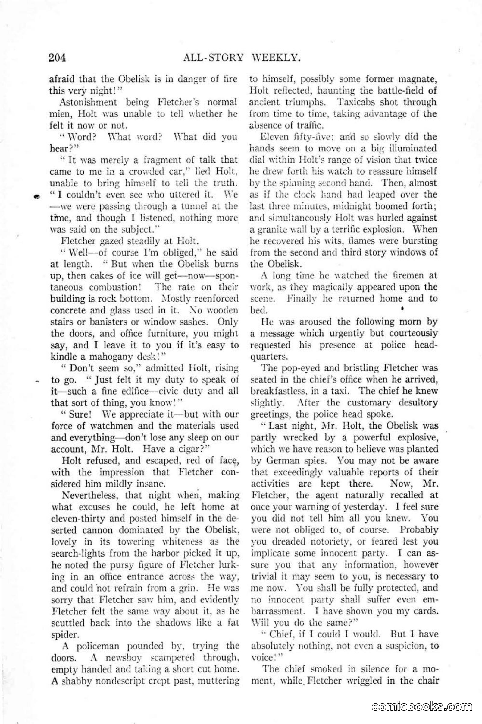 All Story Magazine, January 25, 1919 — page 38 of 188