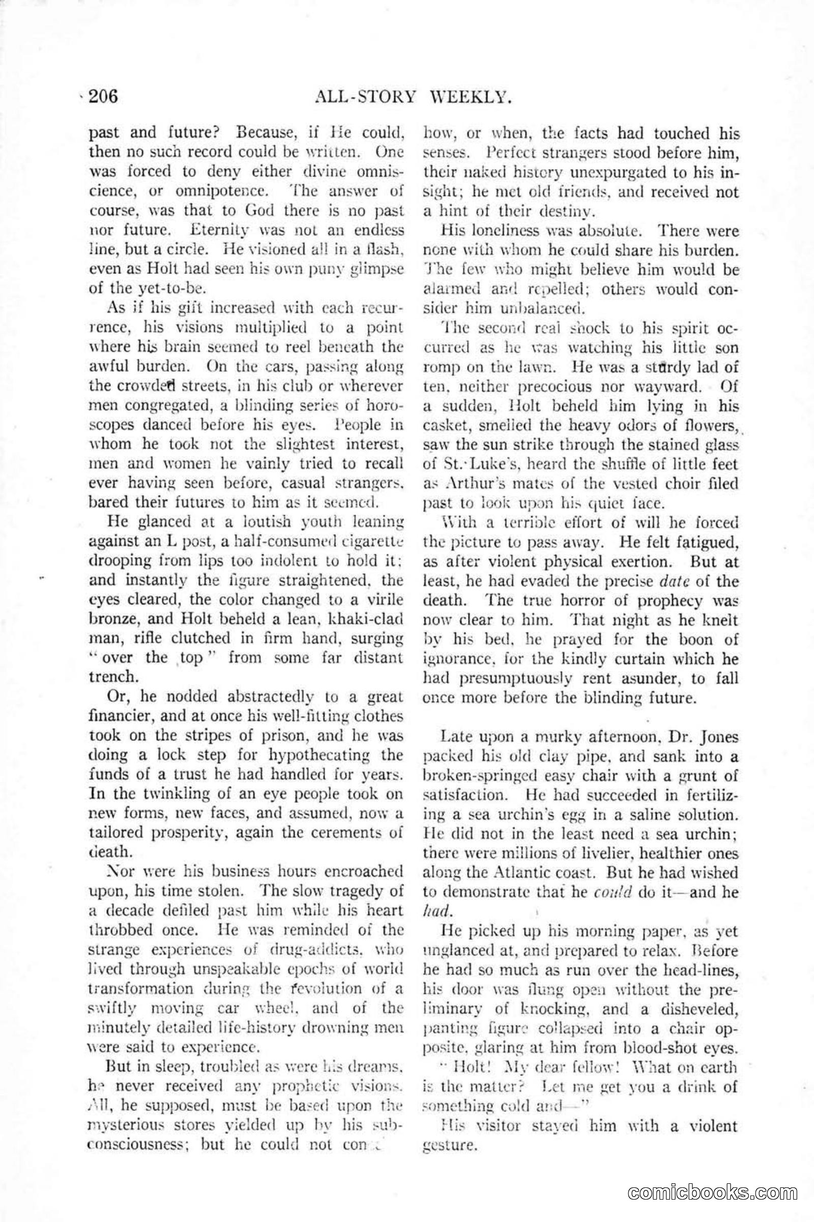 All Story Magazine, January 25, 1919 — page 40 of 188