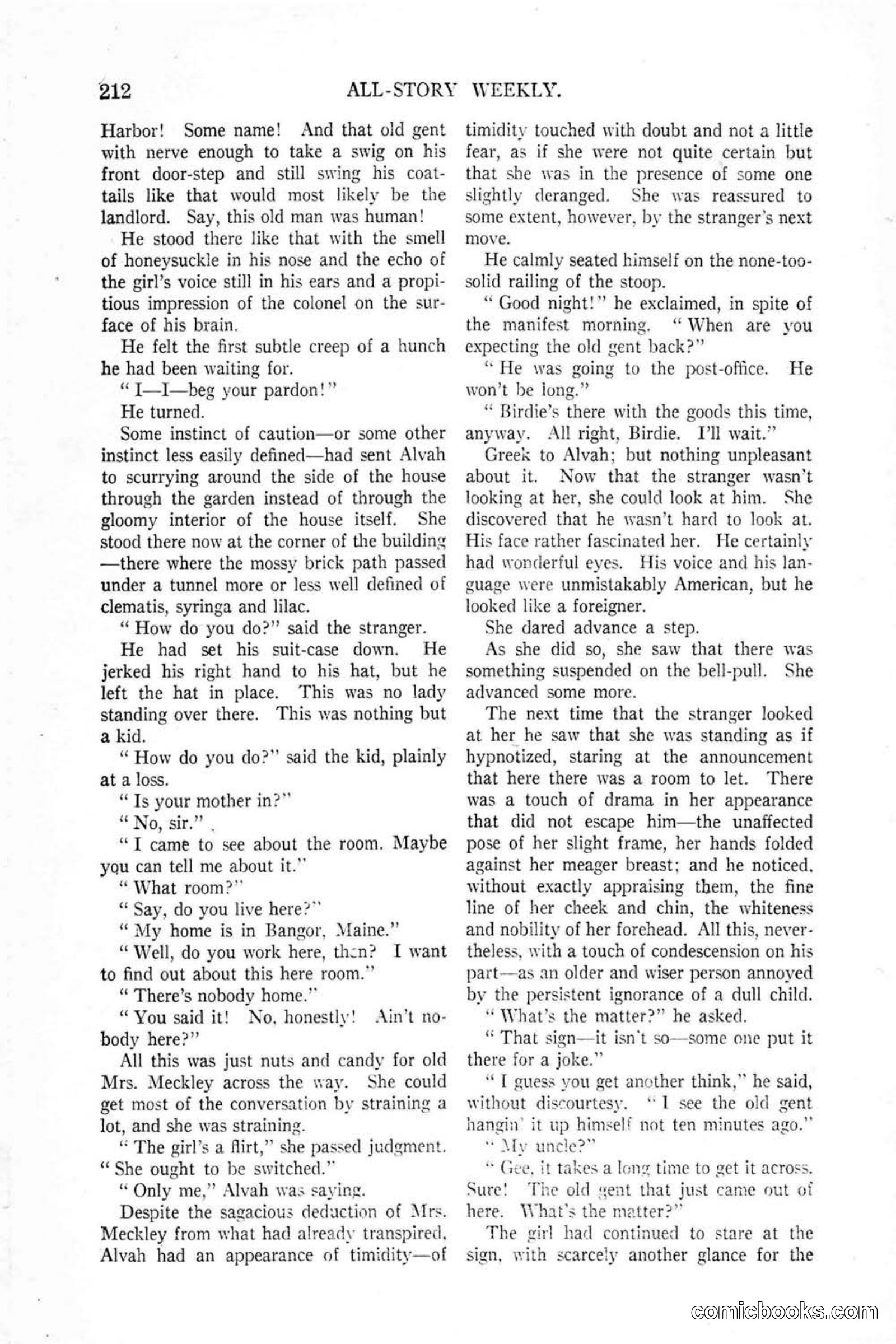 All Story Magazine, January 25, 1919 — page 46 of 188