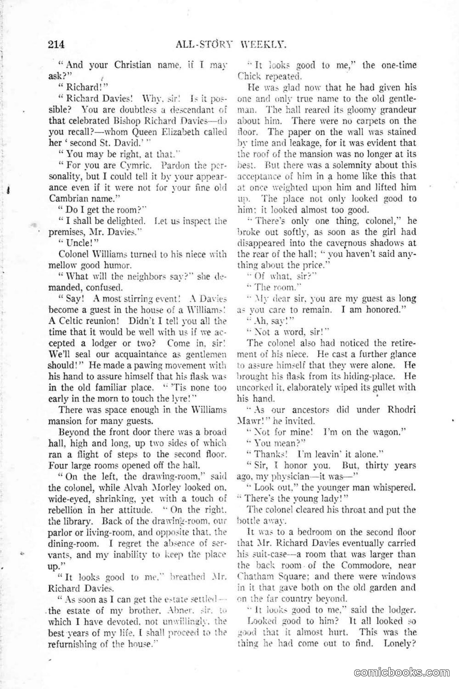 All Story Magazine, January 25, 1919 — page 48 of 188