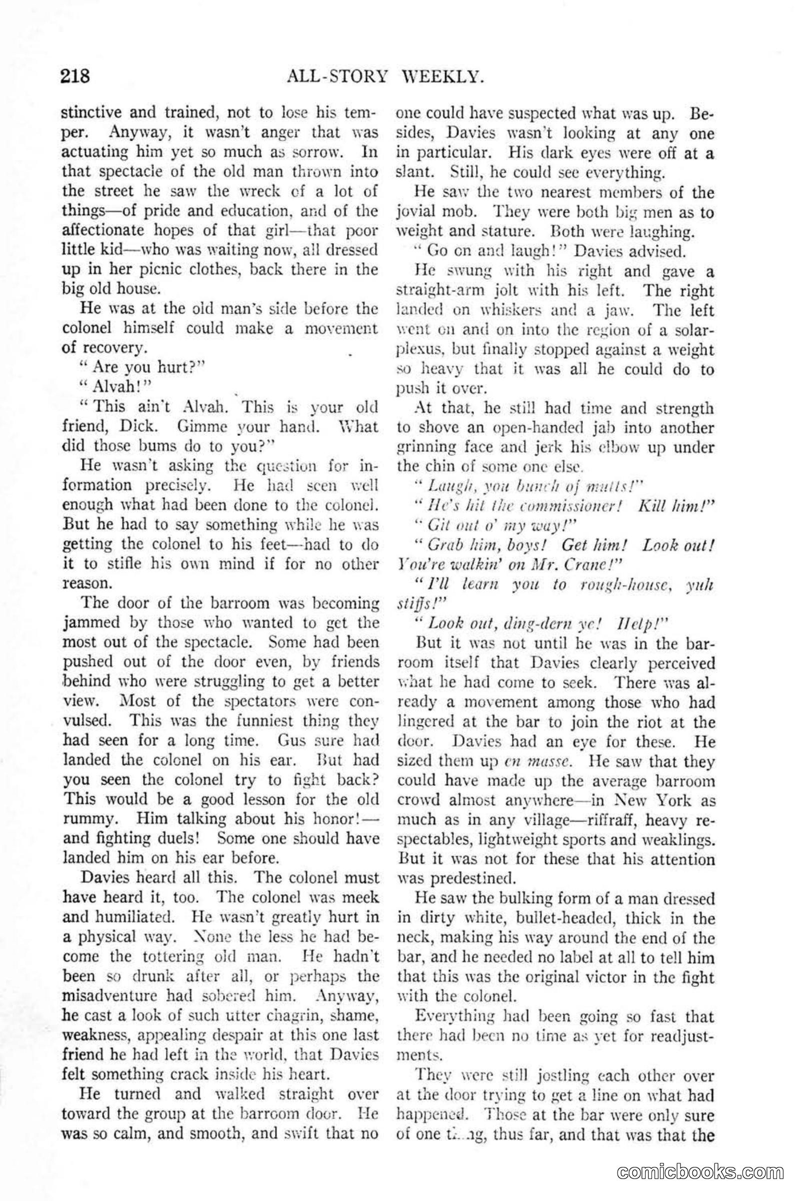 All Story Magazine, January 25, 1919 — page 52 of 188