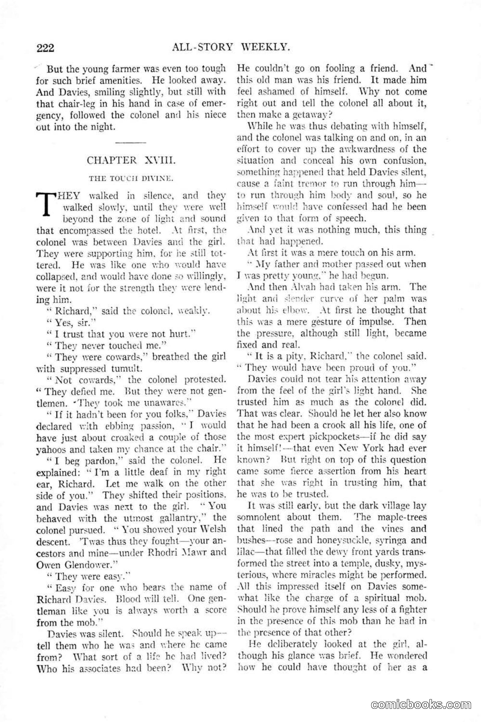 All Story Magazine, January 25, 1919 — page 56 of 188