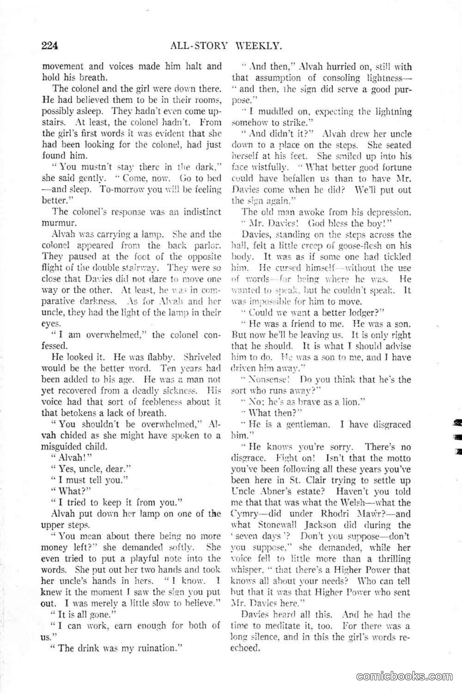 All Story Magazine, January 25, 1919 — page 58 of 188